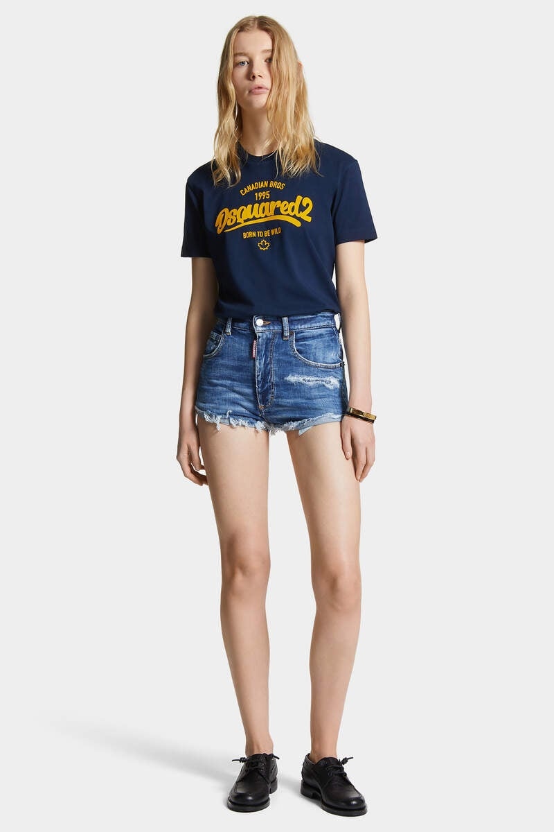 MEDIUM PERFECTO WASH HIGH WAIST HOT PANT - 3
