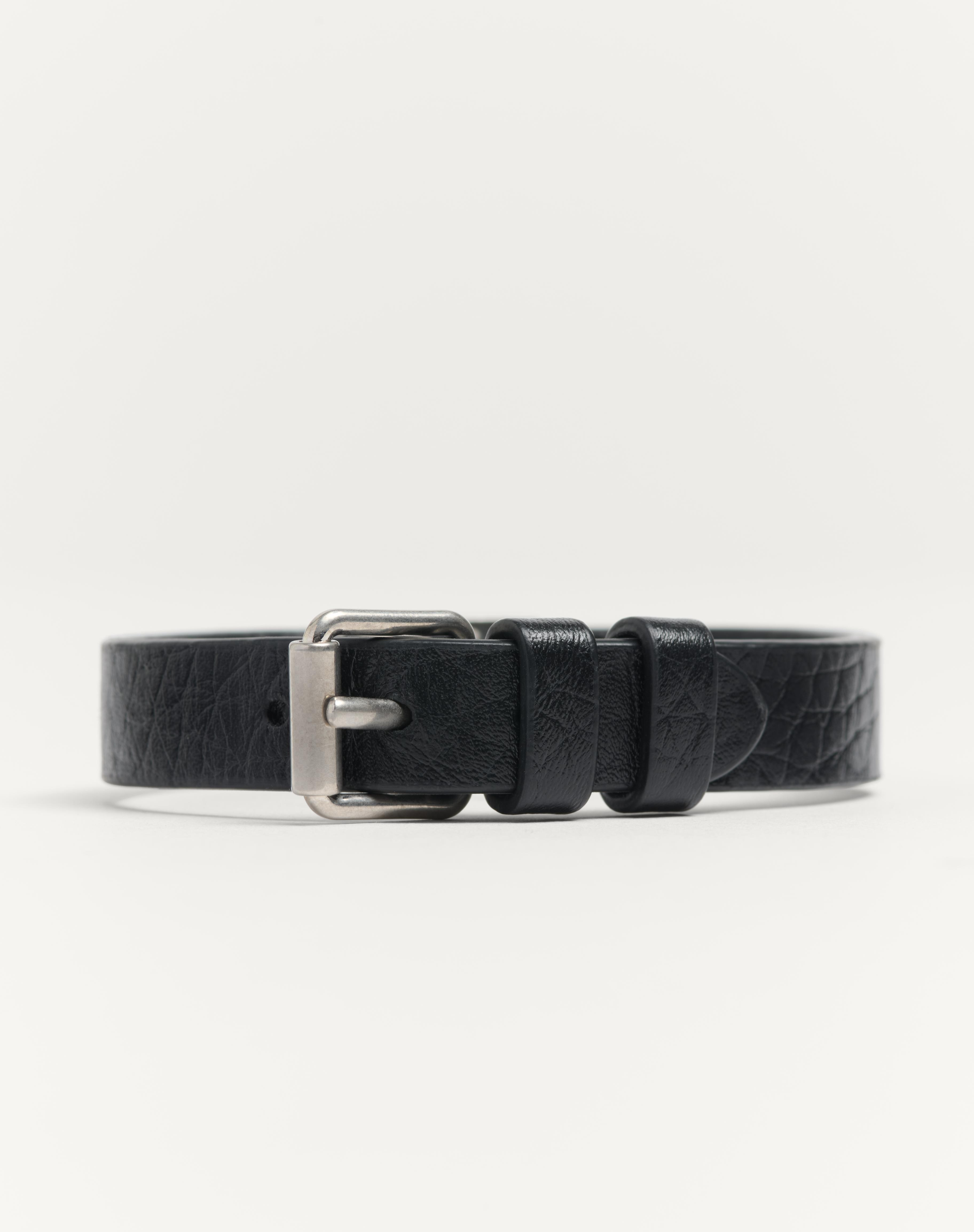 VLOGO SIGNATURE GRAINY CALFSKIN BRACELET - 4
