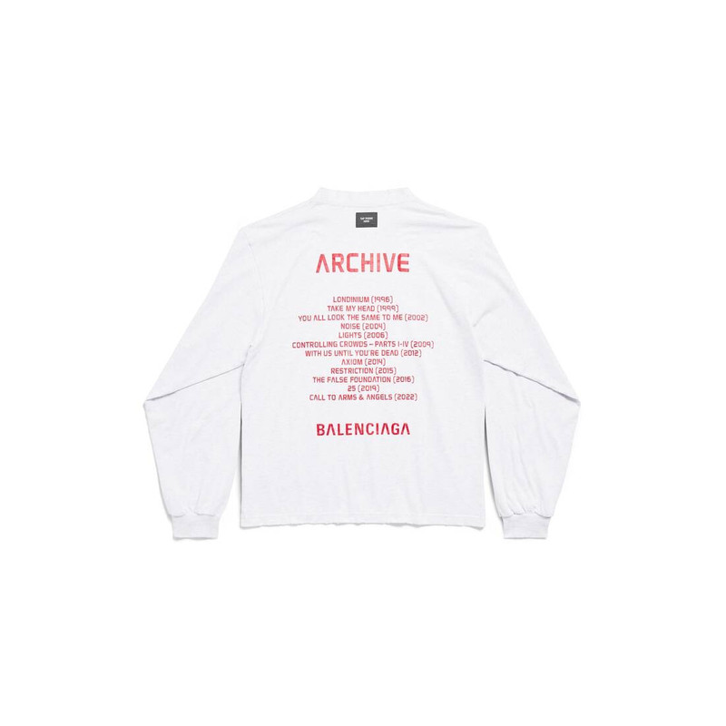 Balenciaga Music Archive オーバーサイズ tシャツ Balenciaga Music Archive Series Connected T-shirt Oversized in