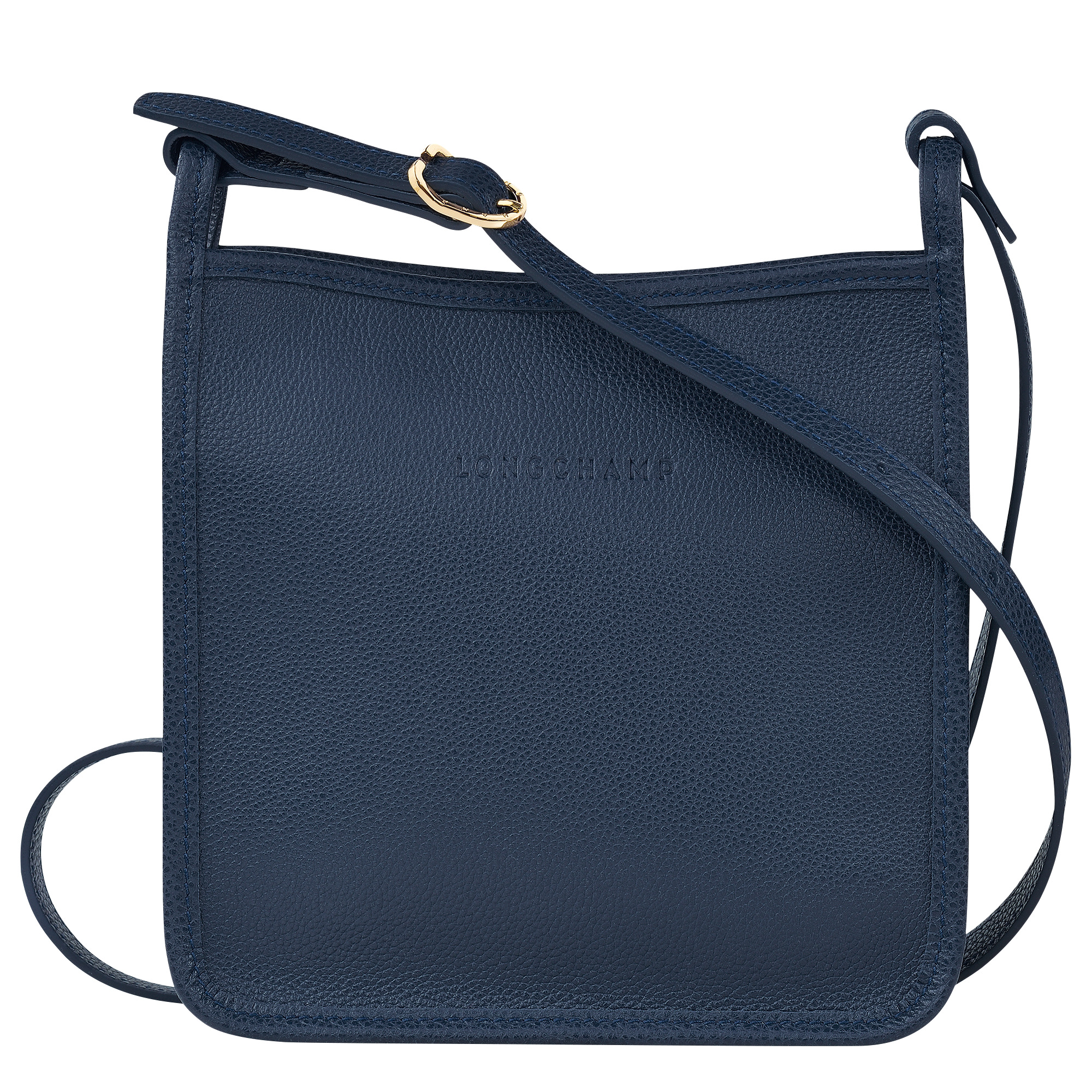 Le Foulonné S Crossbody bag Navy - Leather - 1