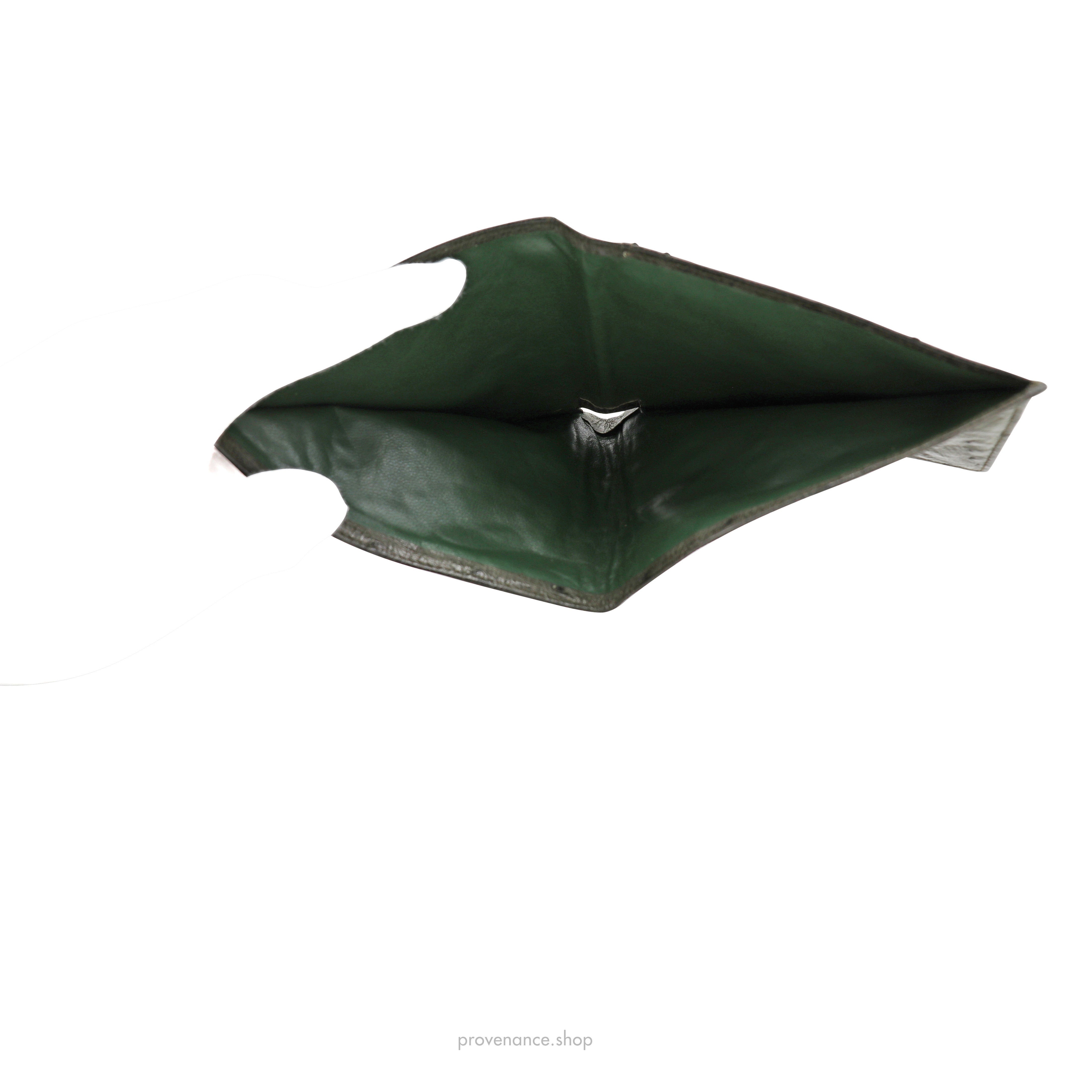 Gucci Ostrich Bifold Wallet - Olive - 7