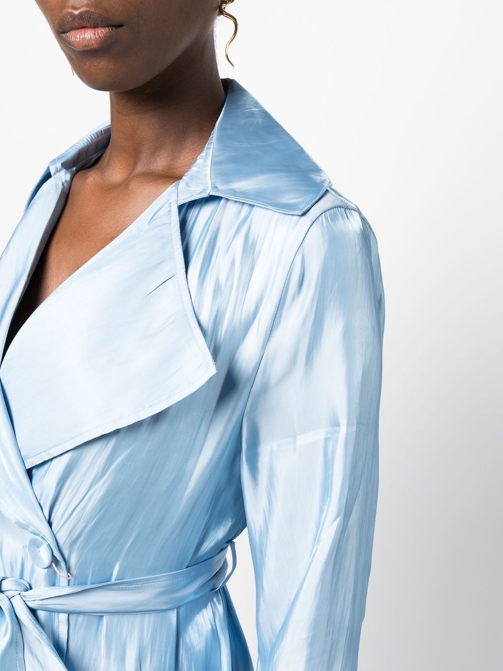 Jasira long double-breasted coat - 5