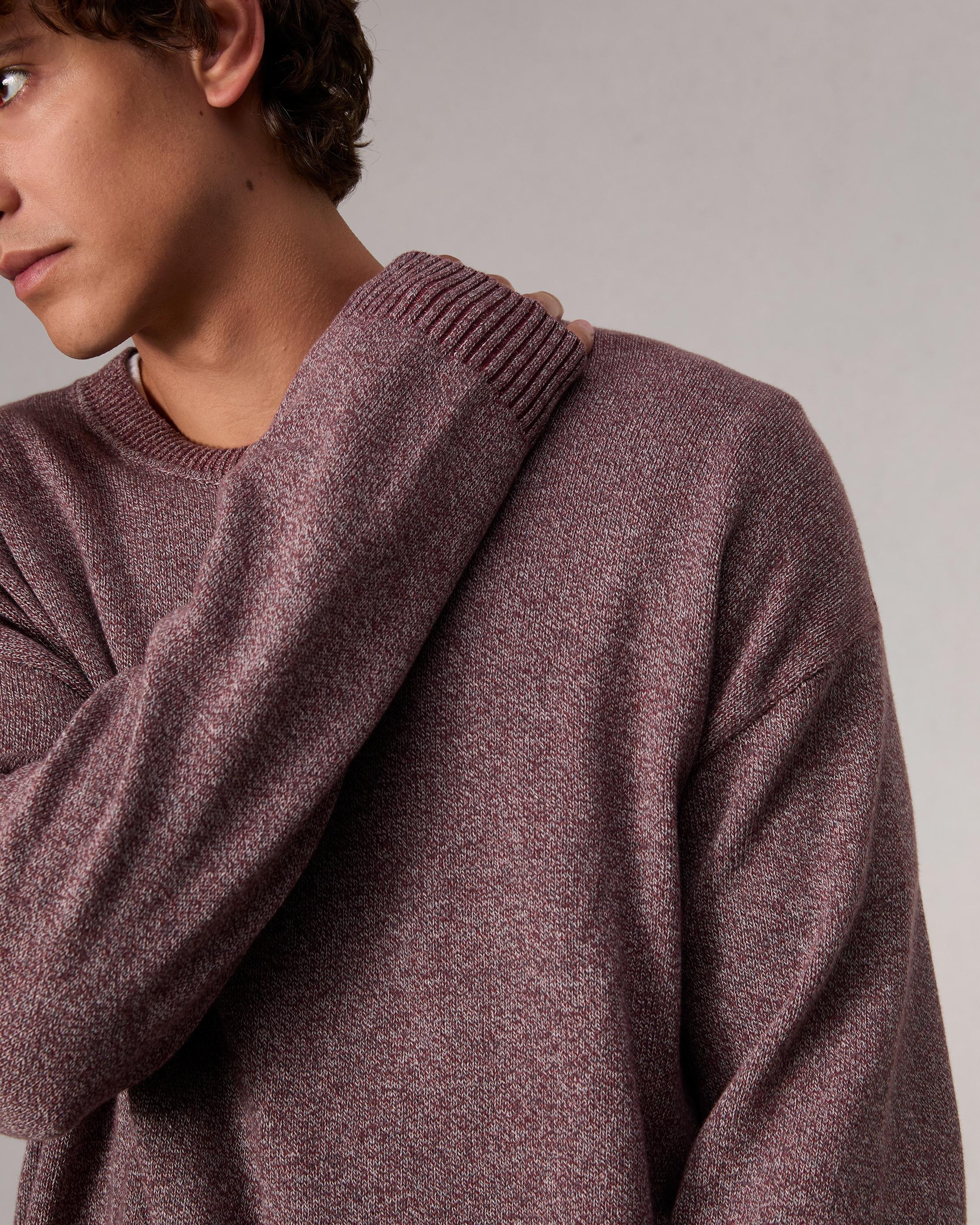 Marled Cotton Sweater - 6