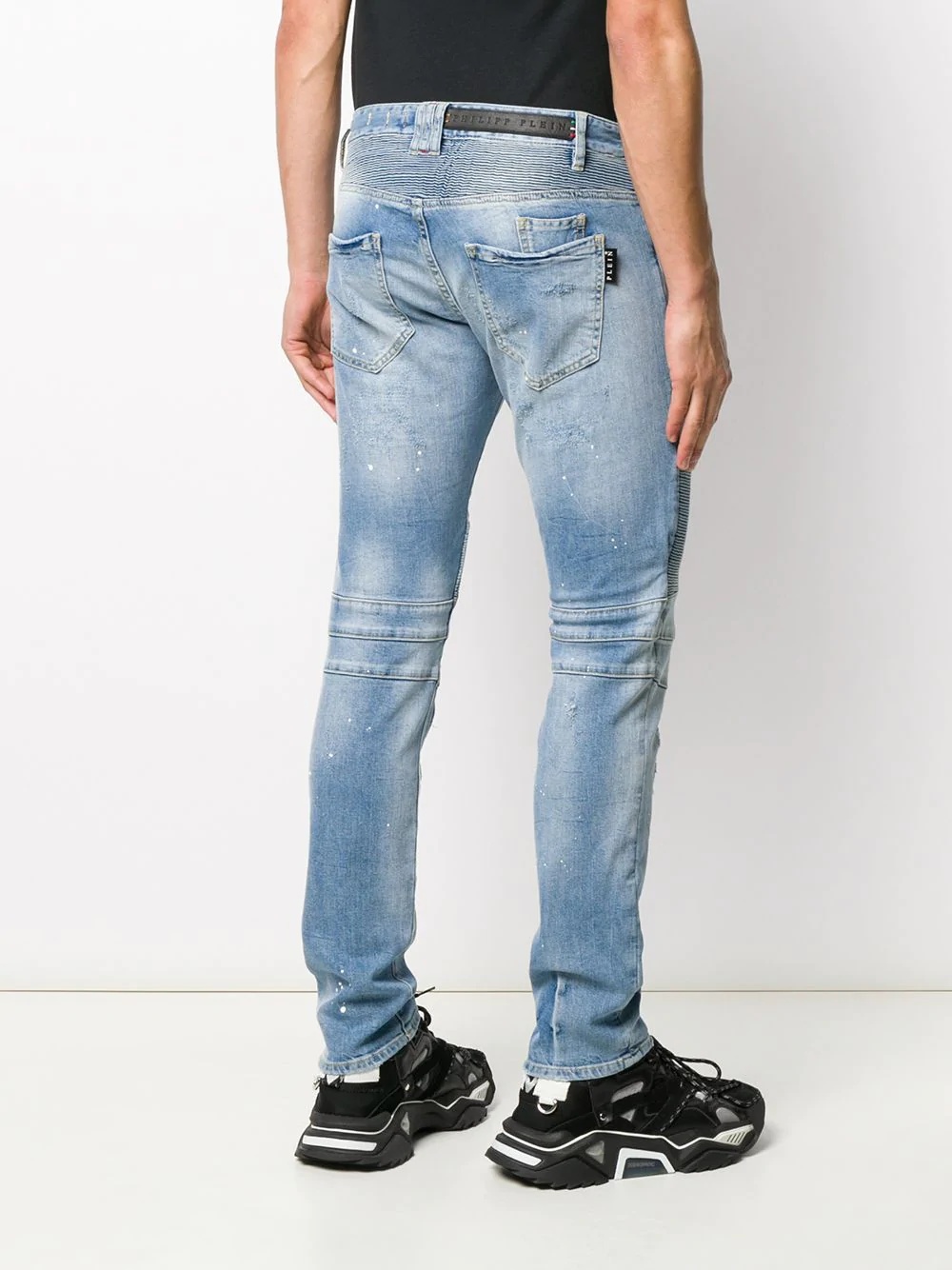 distressed slim-fit jeans - 4