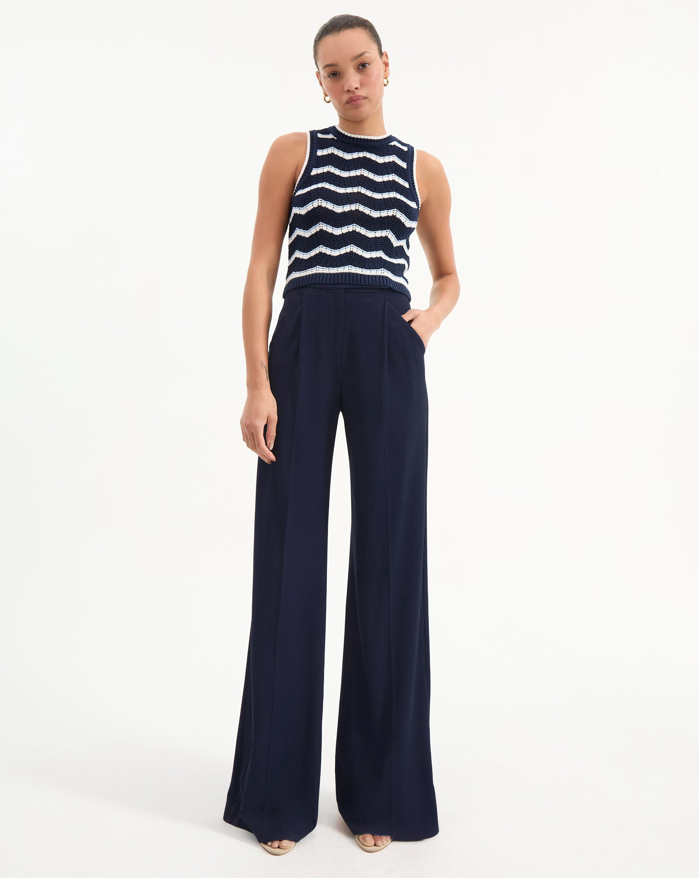 CROPPED JERREL KNIT TANK - 3