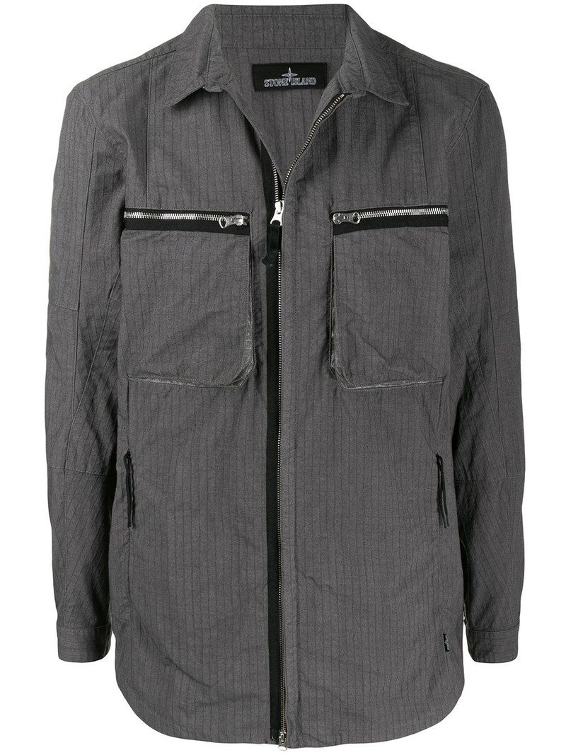 long sleeve zipped pocket jacket 1