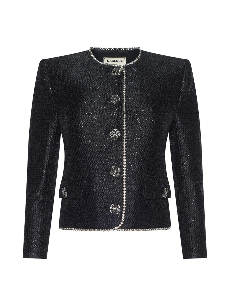 Zell Sequined Tweed Jacket 1