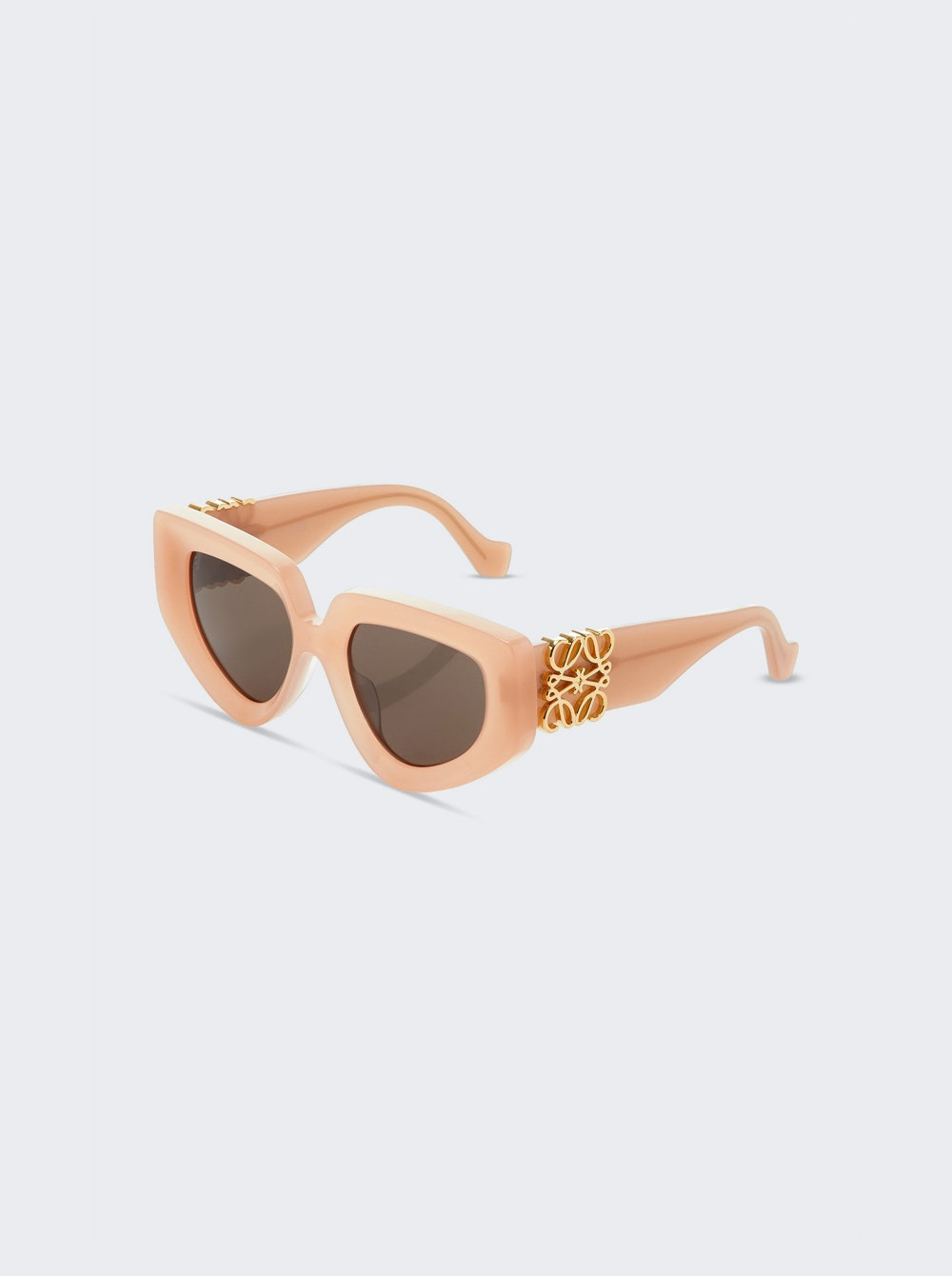 Diamond Anagram Sunglasses Shiny Pink And Brown - 2