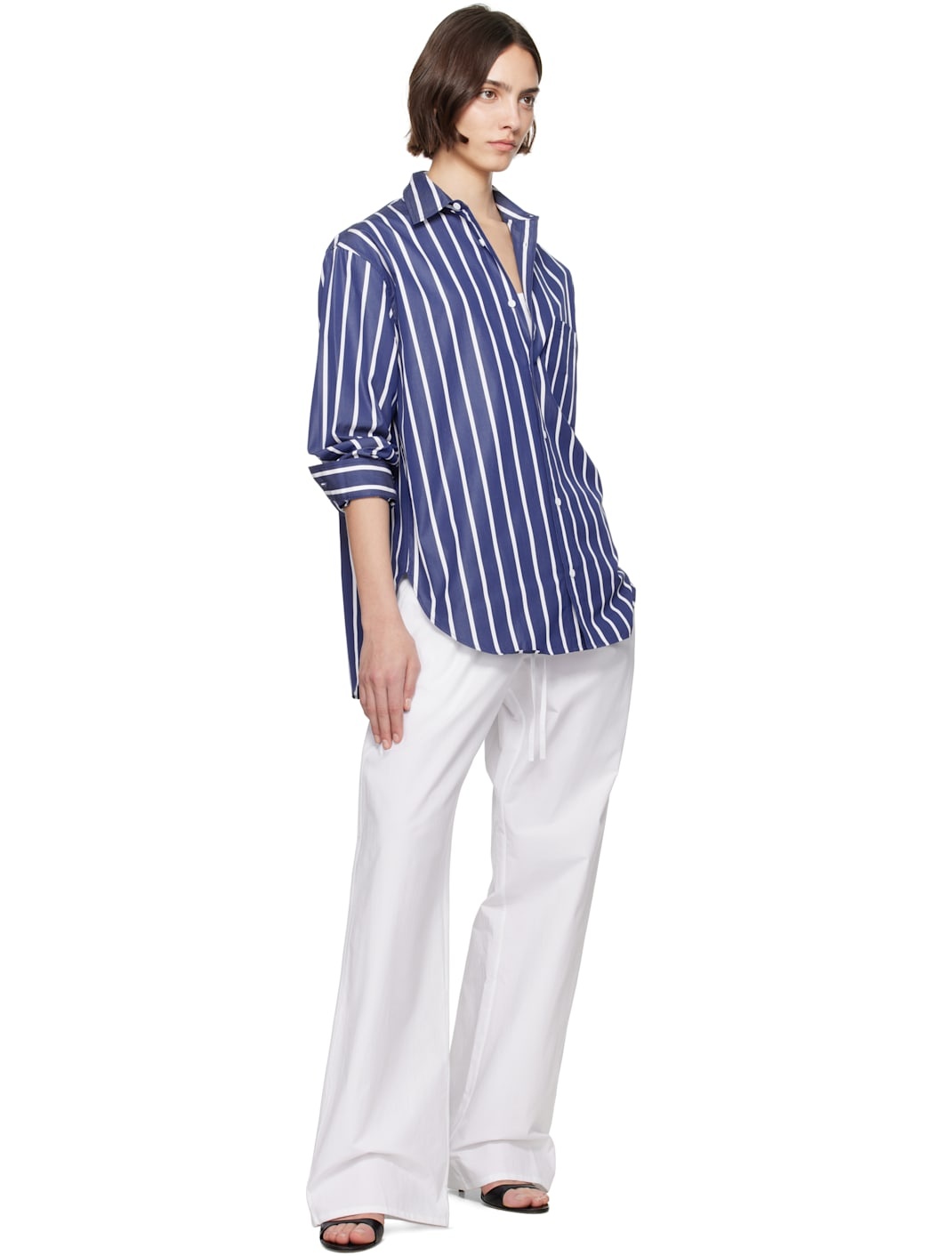 Blue Classic Stripe Shirt - 5