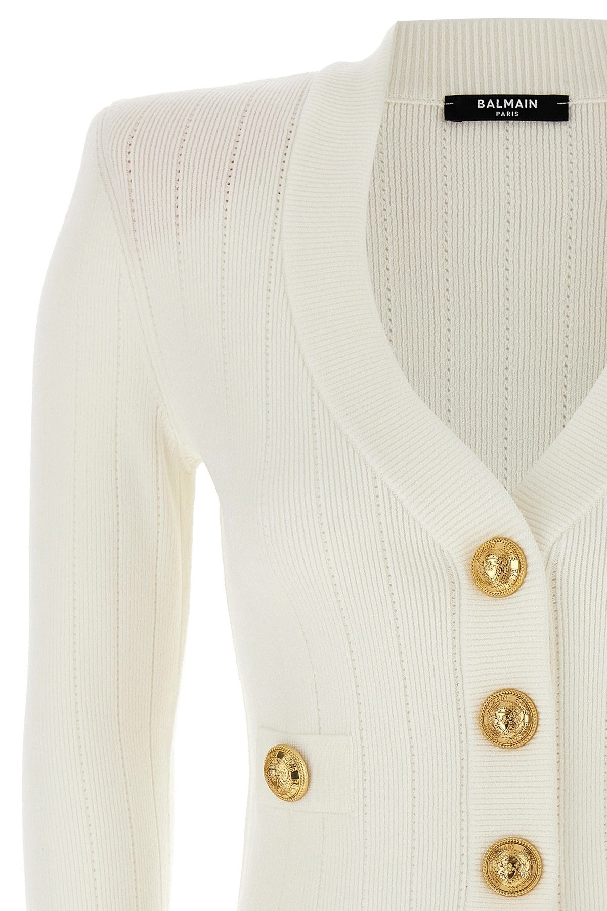 Logo buttons cardigan - 4