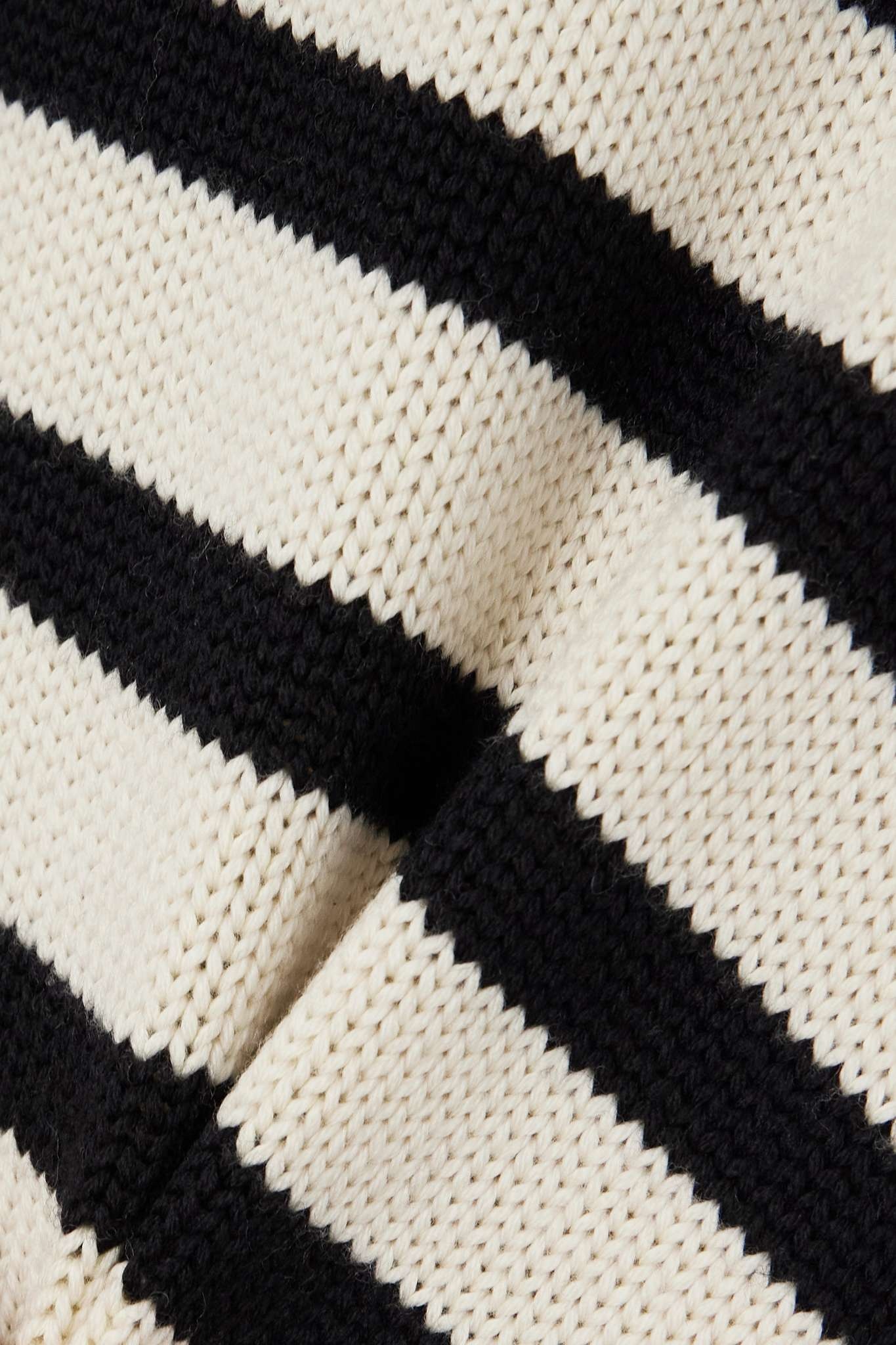 Striped wool-blend turtleneck sweater - 4
