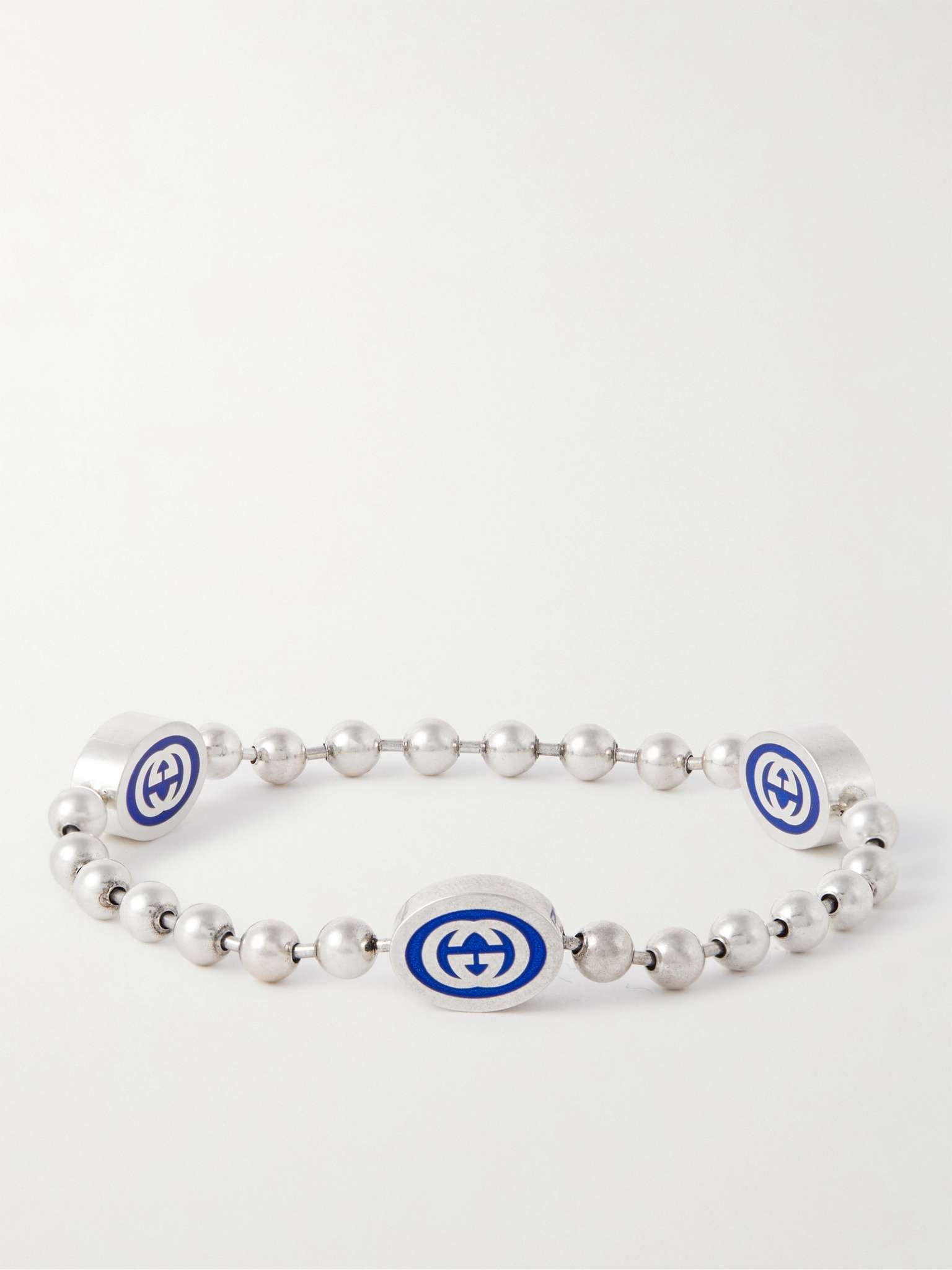 Silver-Tone and Enamel Bracelet - 3
