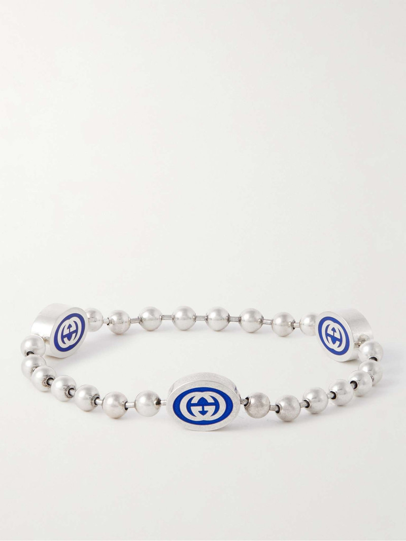 Silver-Tone and Enamel Bracelet 3
