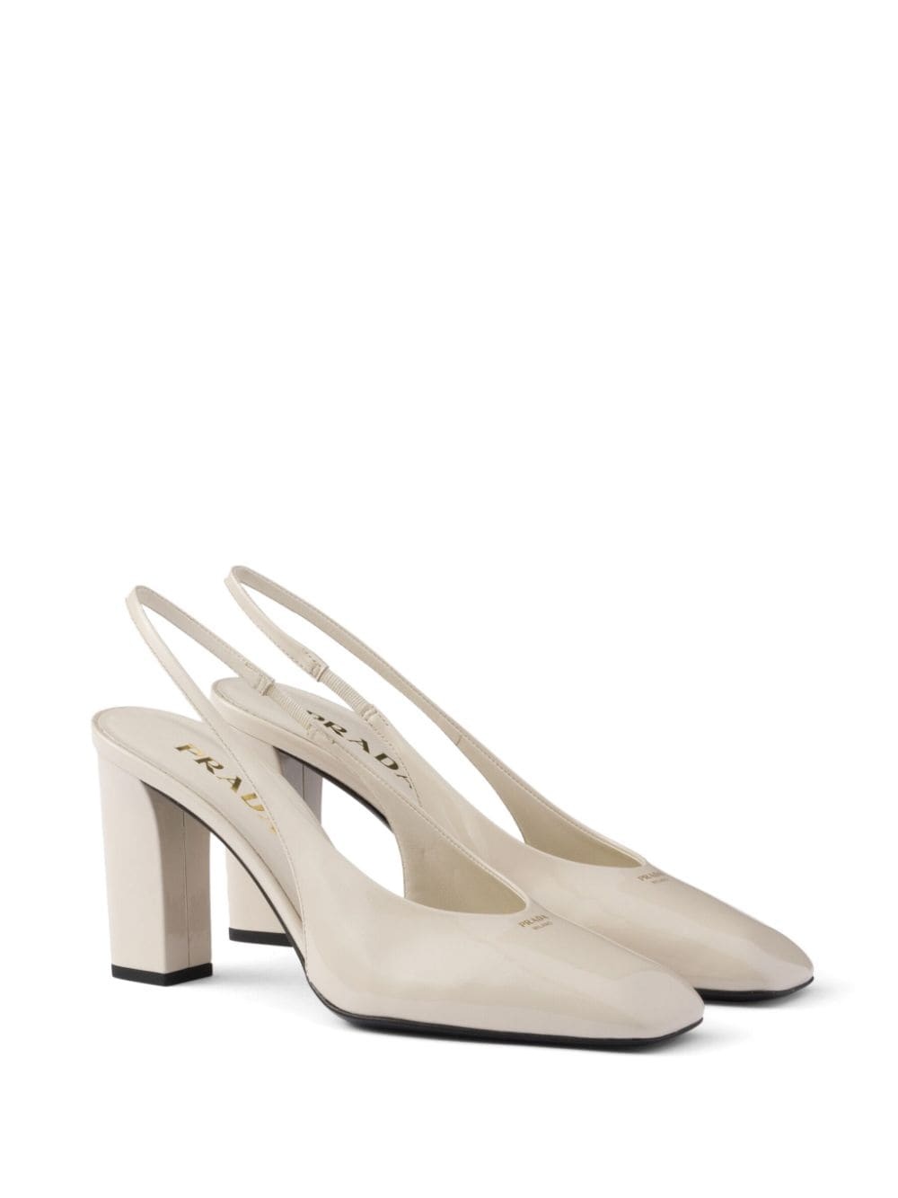 85mm leather slingback pumps - 2
