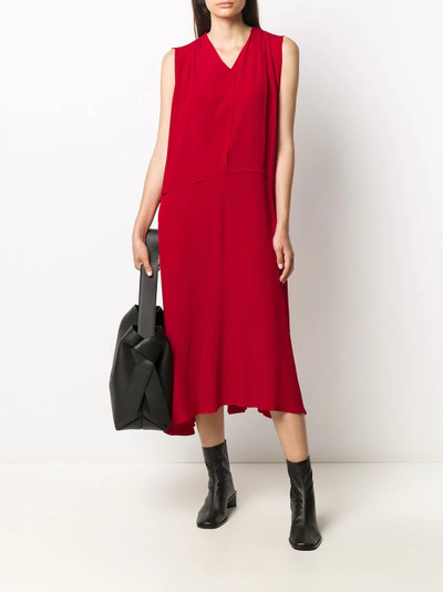 Acne Studios draped sleeveless midi dress outlook