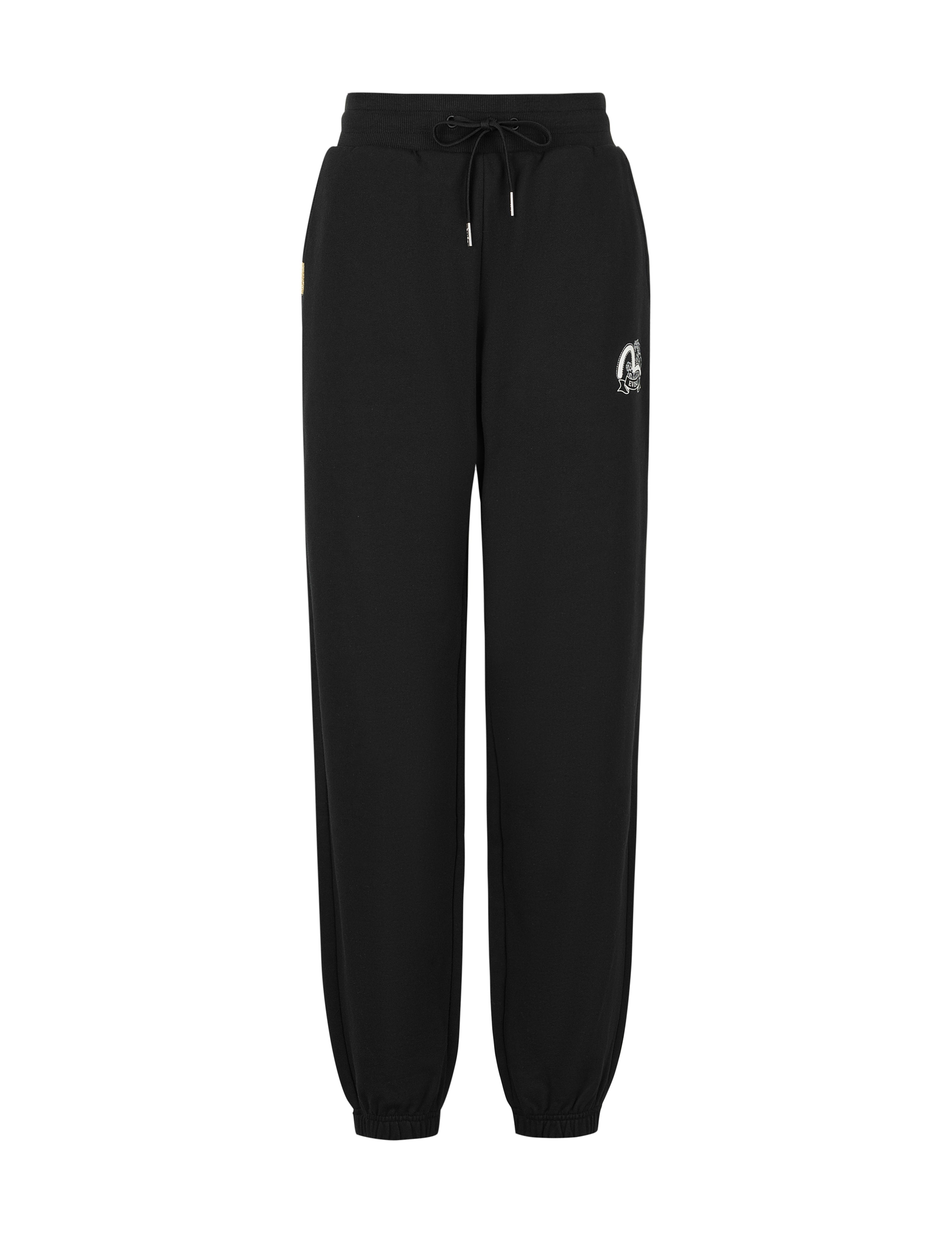 Seagull Print and Wave Embroidery Loose Fit Sweatpants - 10