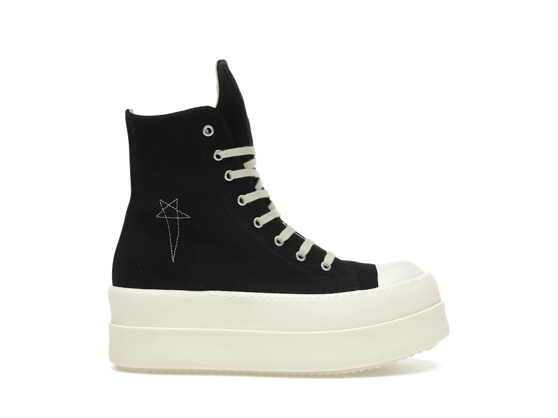 Rick Owens Hollywood DRKSHDW Double Bumper High Black Pearl Milk (Women's) - 1