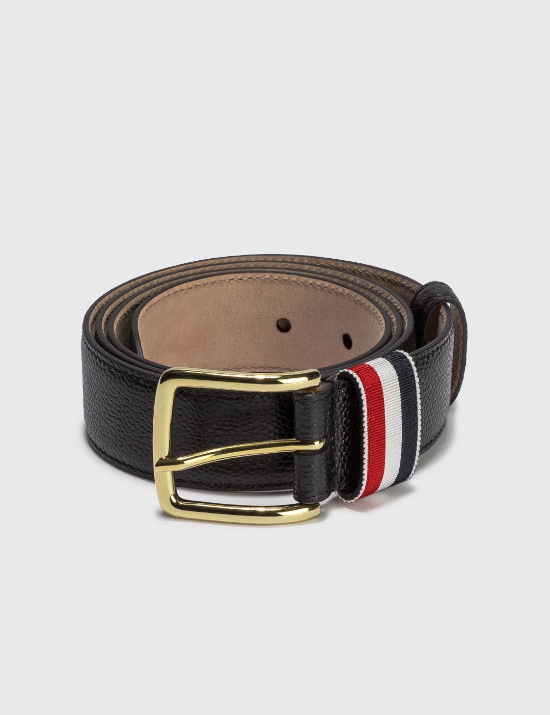 PEBBLED LEATHER BELT - 1