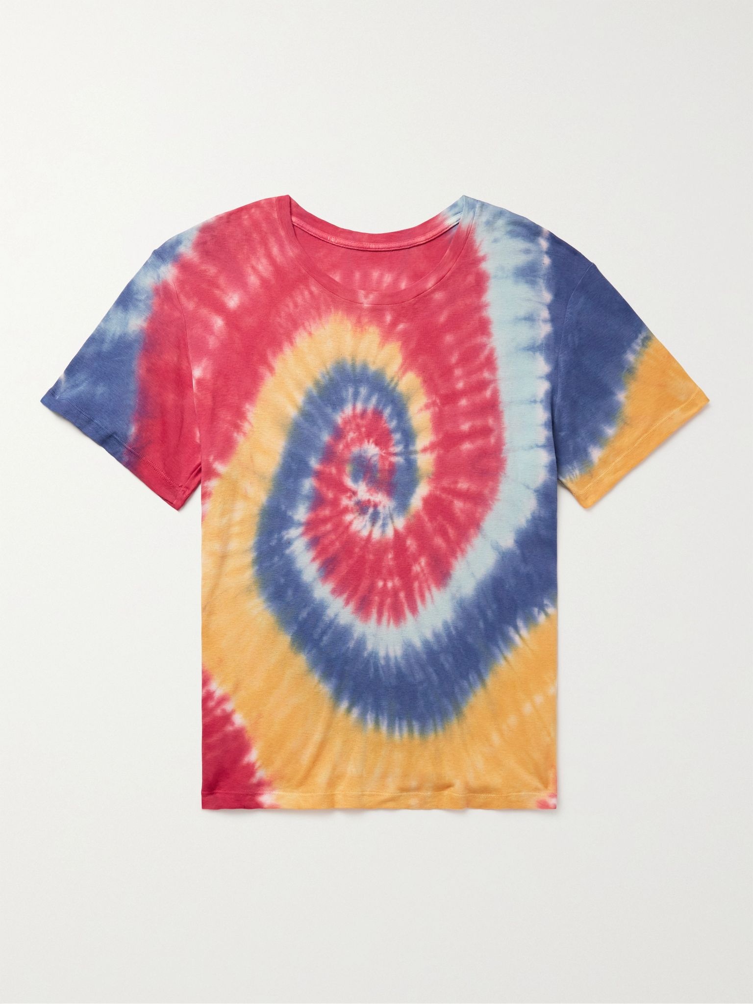 Tie-Dyed Cotton and Cashmere-Blend Jersey T-Shirt - 1