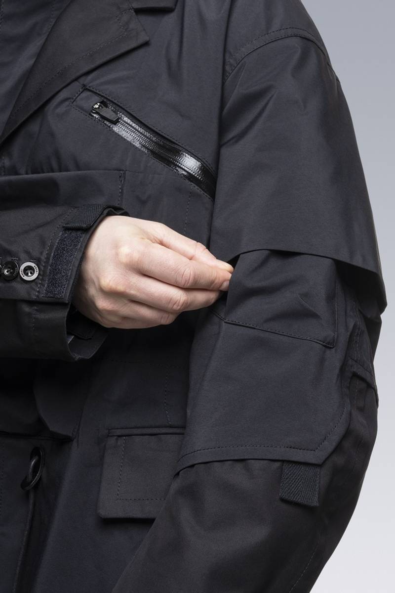 SAC-J2760 sacai / ACRONYM Trench Coat Black 16