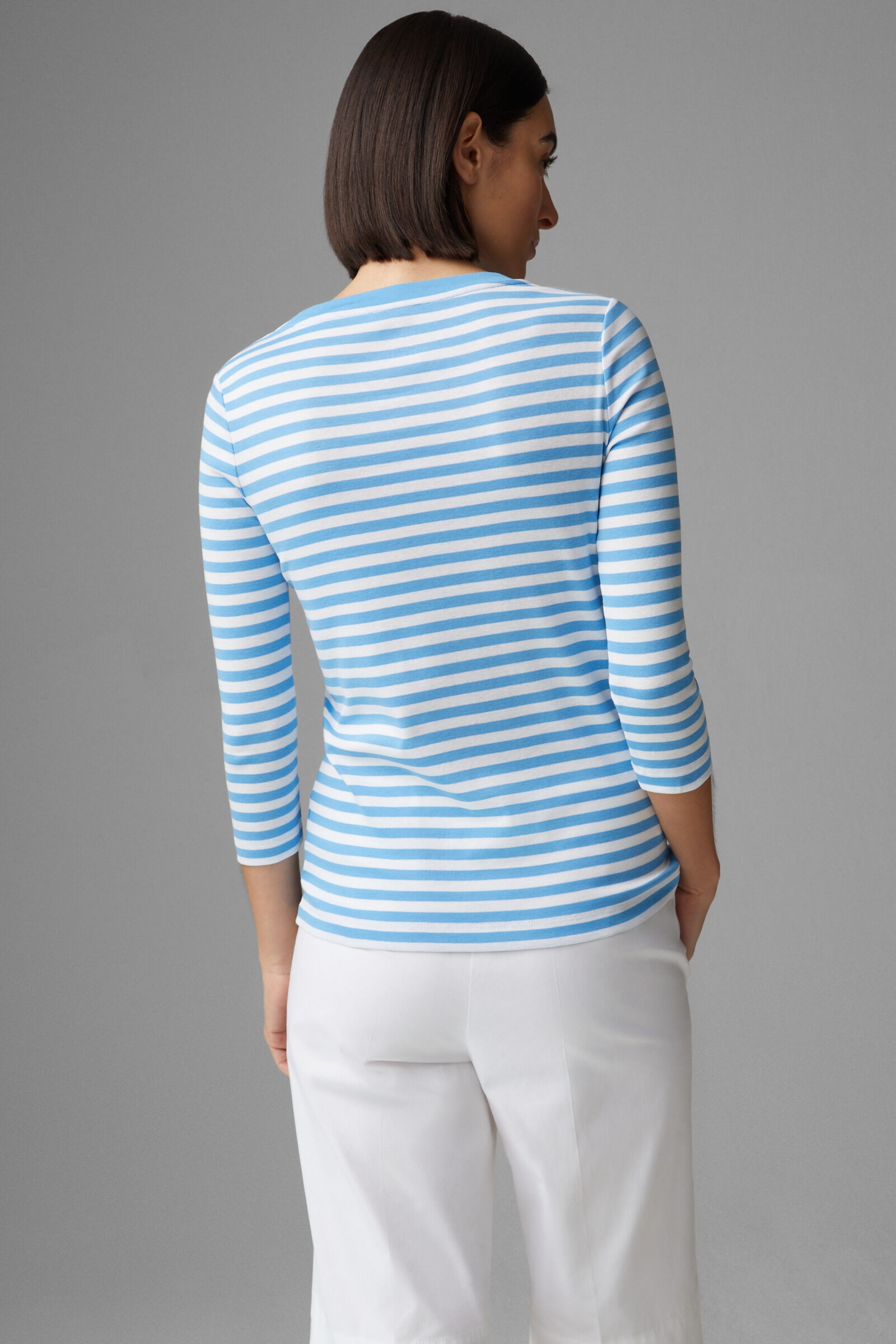 Louna Longsleeve in Light blue/White - 3