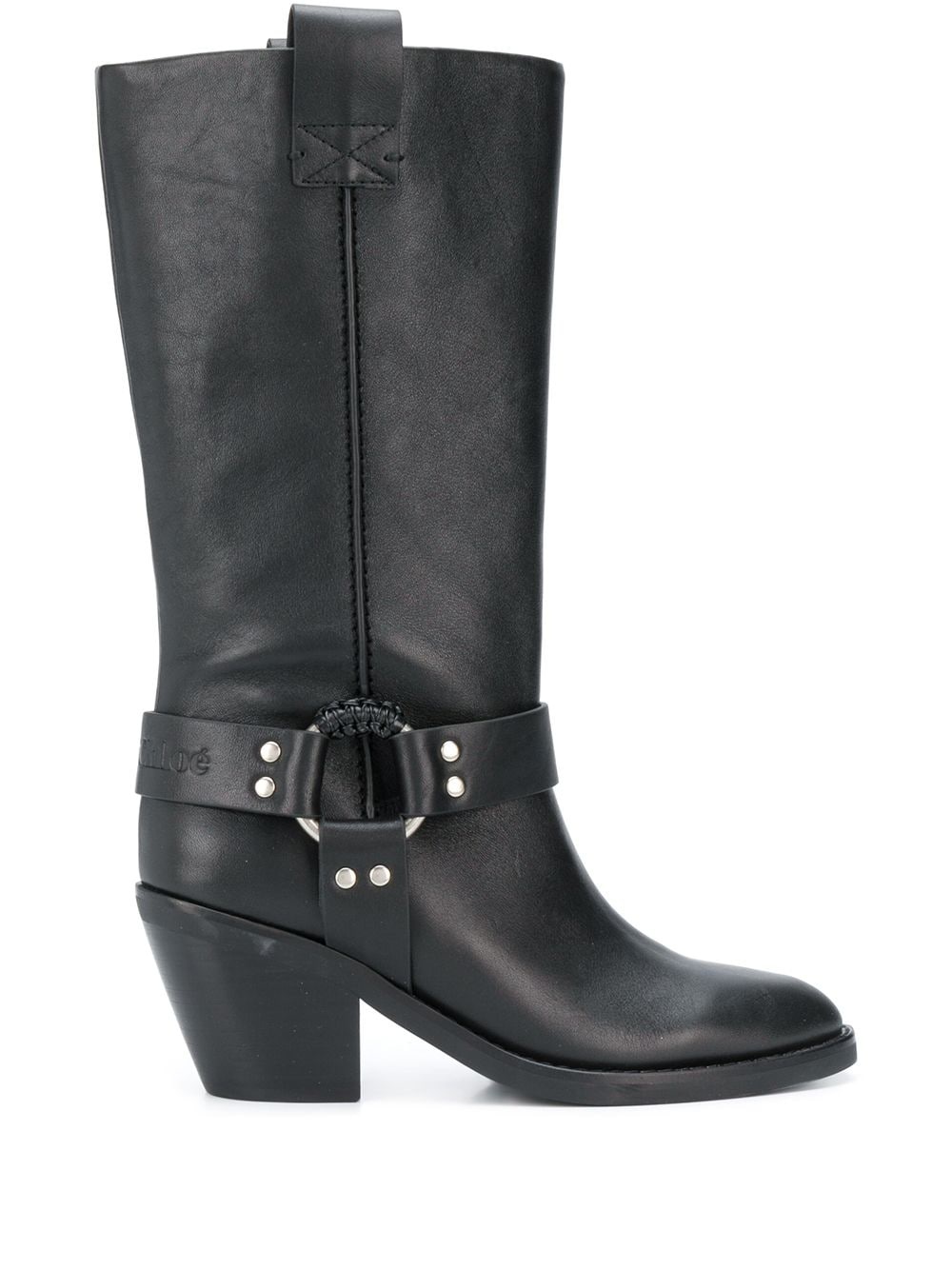 mid-calf buckled boots - 1