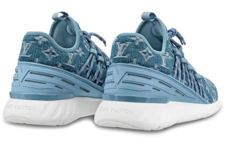 LOUIS VUITTON Fastlane Sneakers 'Denim Logo Monogram' 1A4U4B - 4
