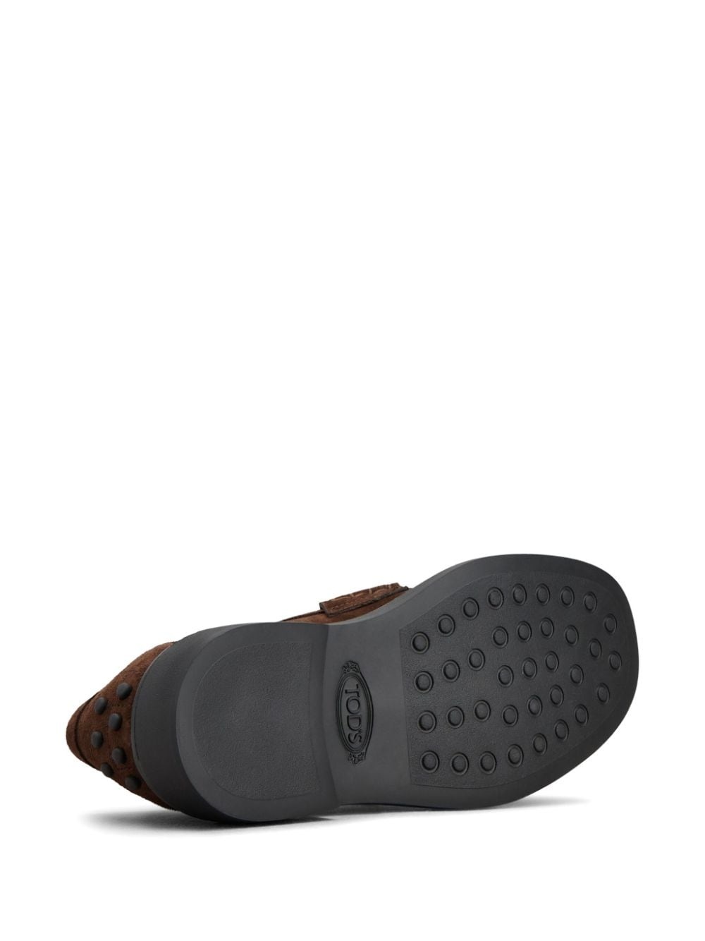 penny-slot suede loafers - 4