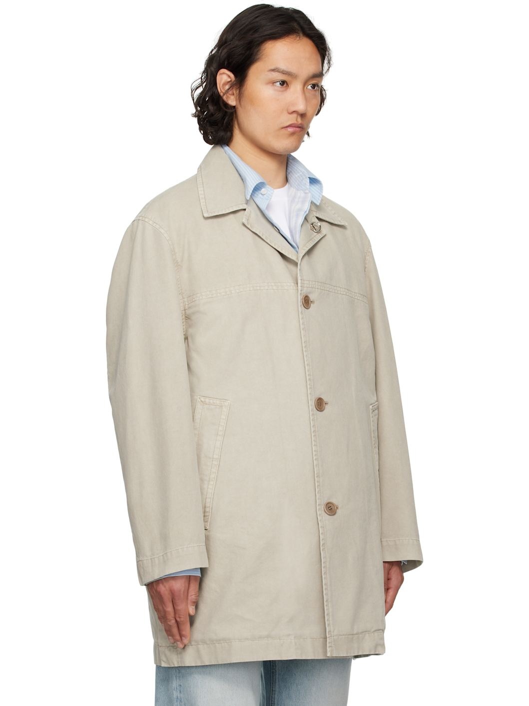 Khaki Canvas Coat - 2