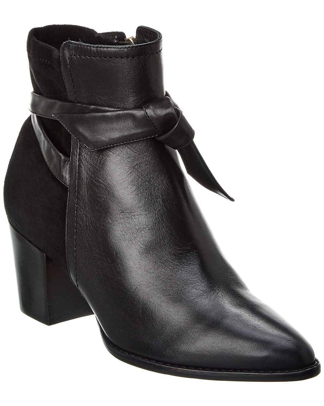 Alexandre Birman Clarita 60 Leather & Suede Bootie - 1