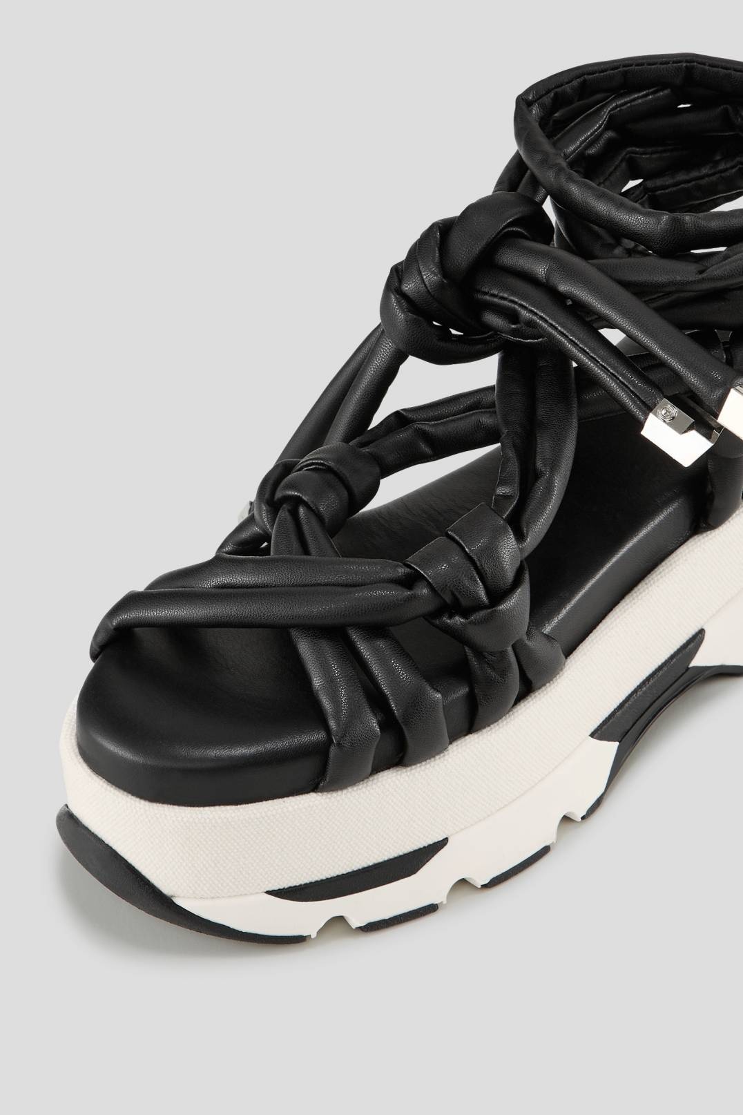 SARAGOSSA PLATFORM SANDALS IN BLACK - 3