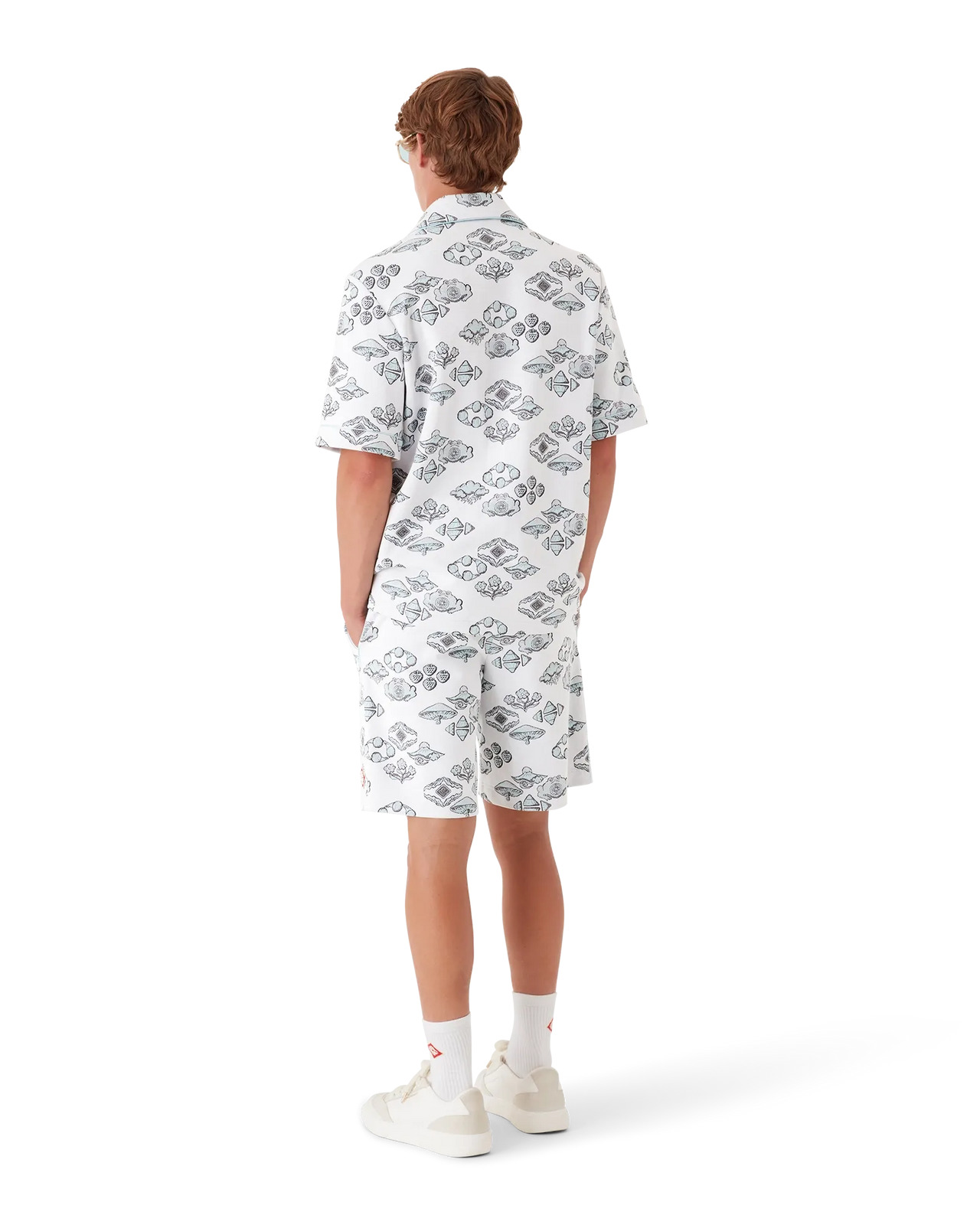 Jacquard Motif Short Sleeve Shirt | Casablanca Paris - 3