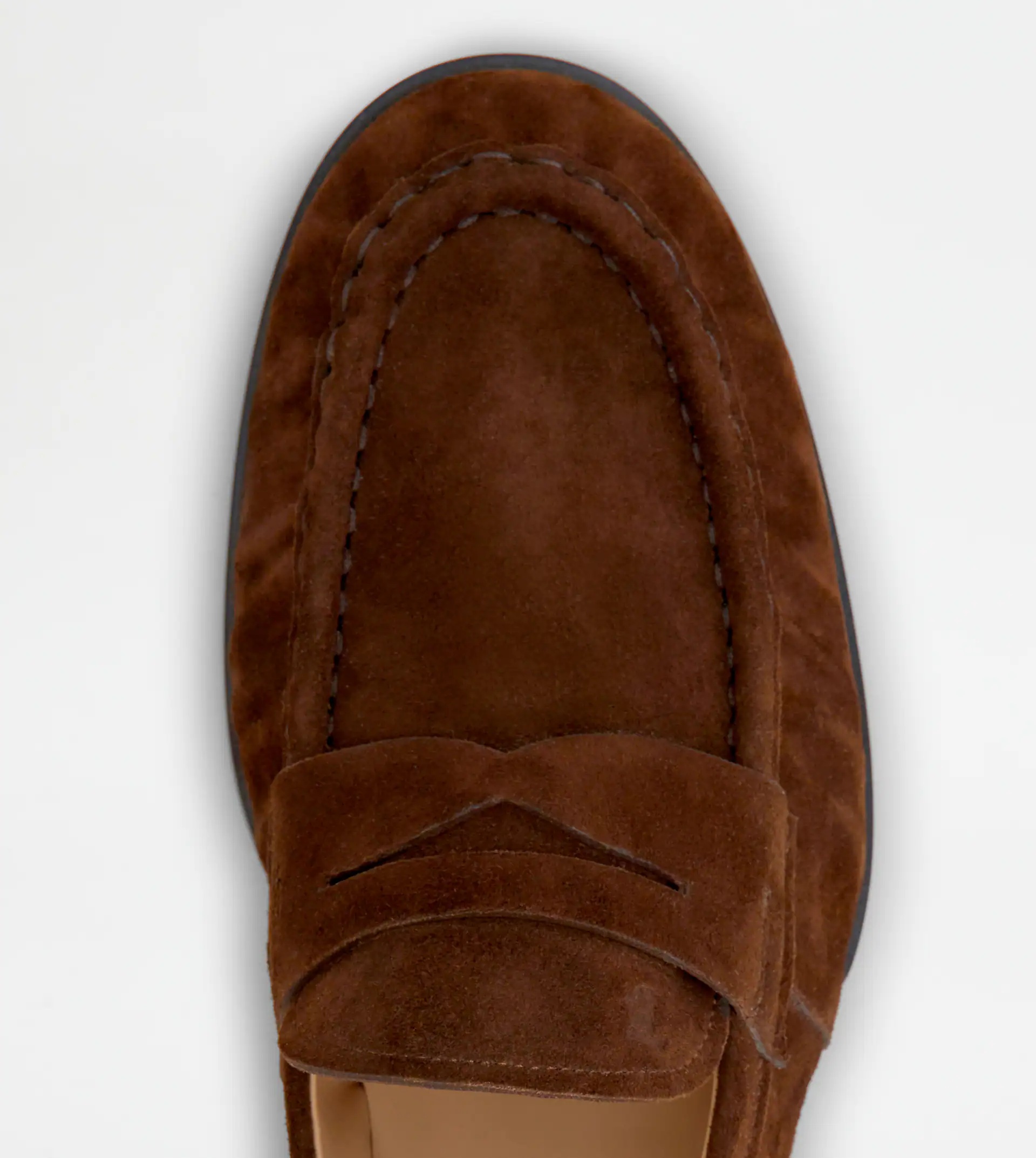 LOAFERS IN SUEDE - BROWN - 5