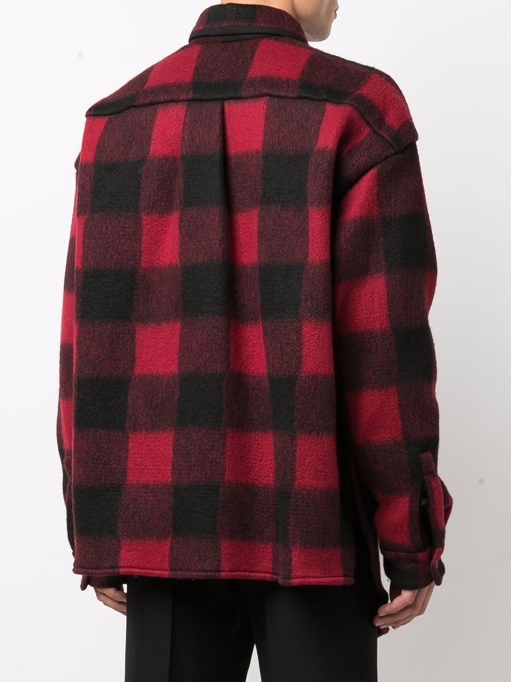 checked print jacket - 4