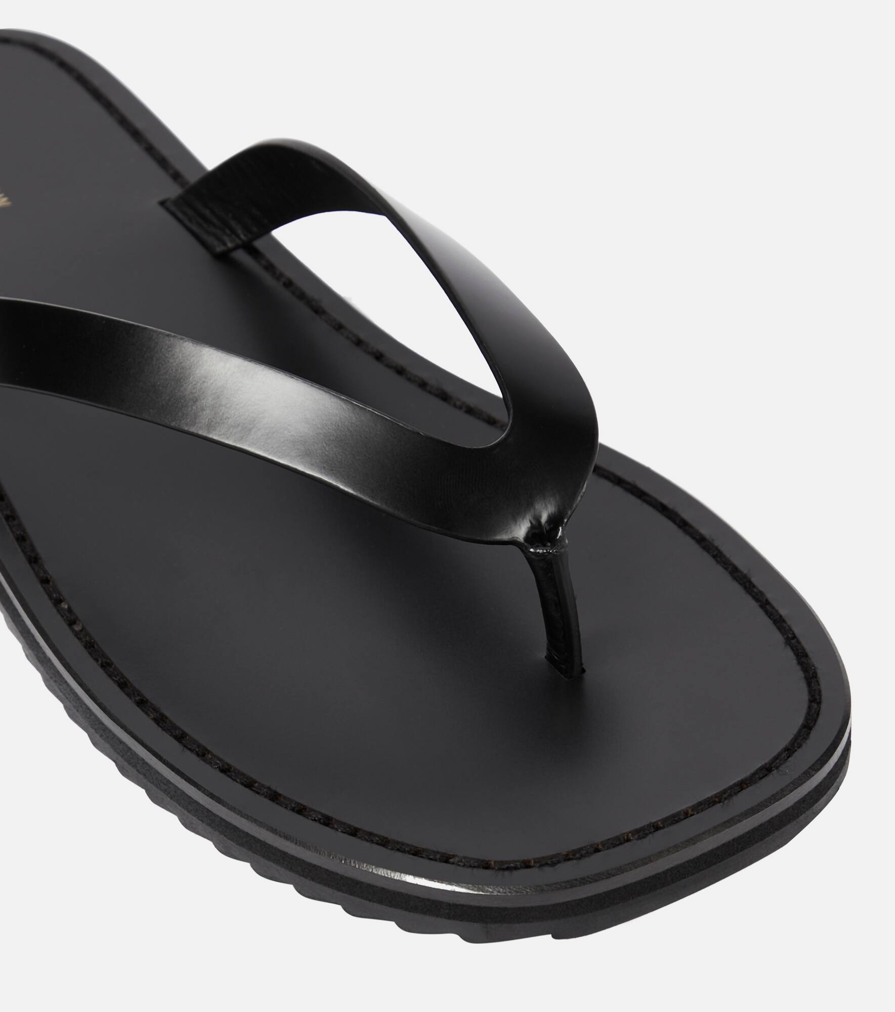 Leather thong sandals - 6