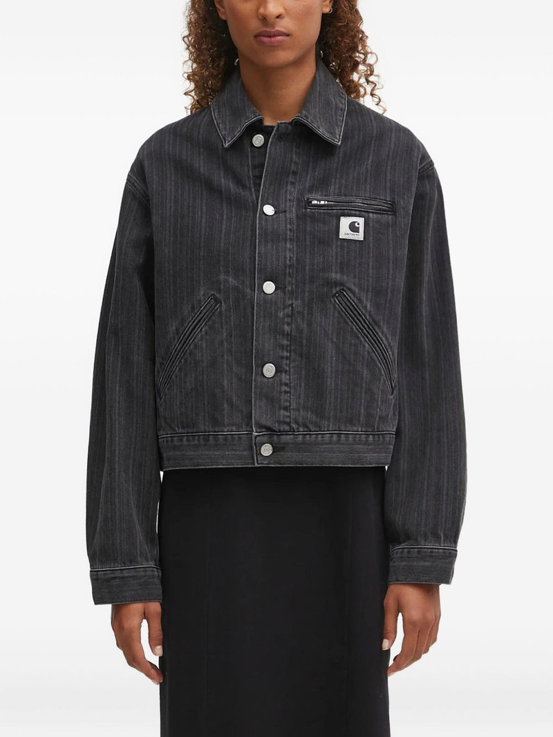 zip-pocket denim jacket 1
