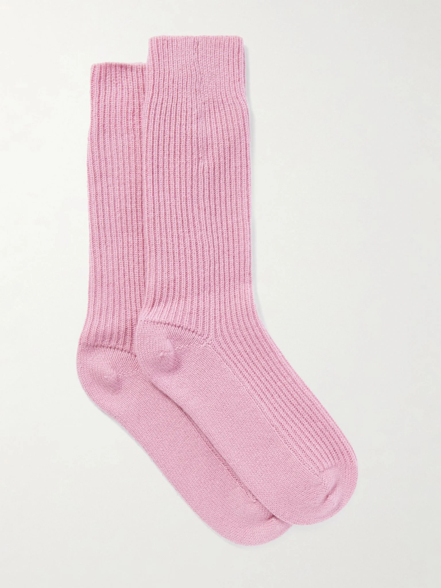 Zera ribbed cashmere socks Pink - 1