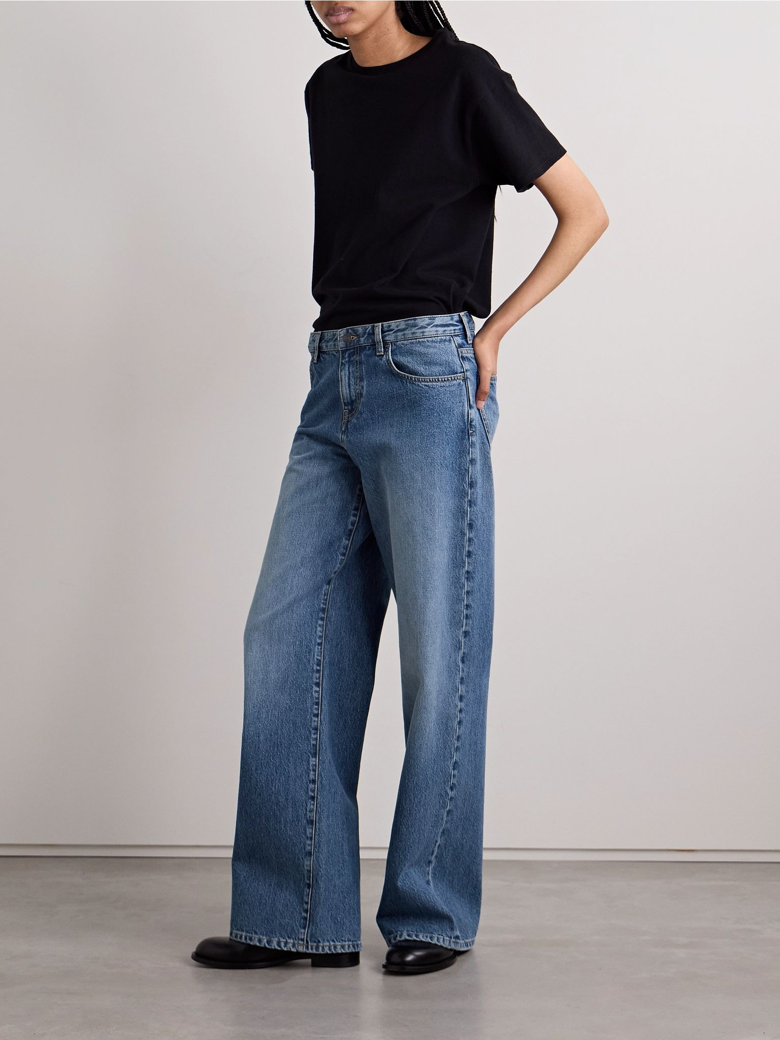 Eglitta mid-rise straight-leg jeans Blue - 2