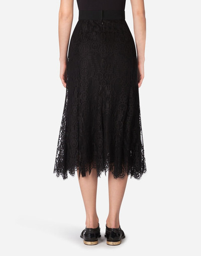 Dolce & Gabbana Long chantilly lace skirt outlook