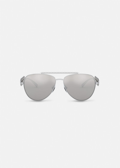 VERSACE Signature Medusa Pilot Sunglasses outlook