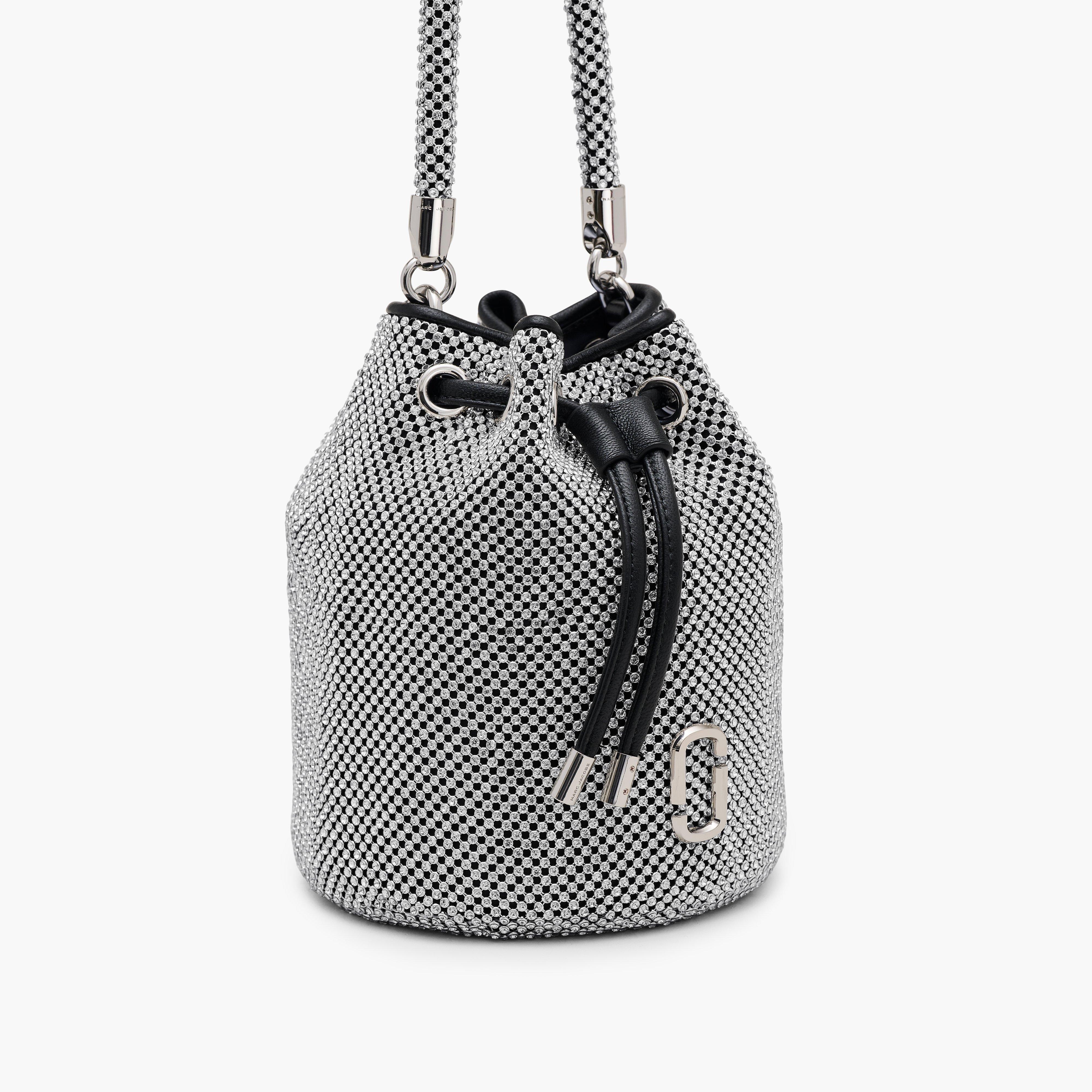 THE RHINESTONE MINI BUCKET BAG - 4