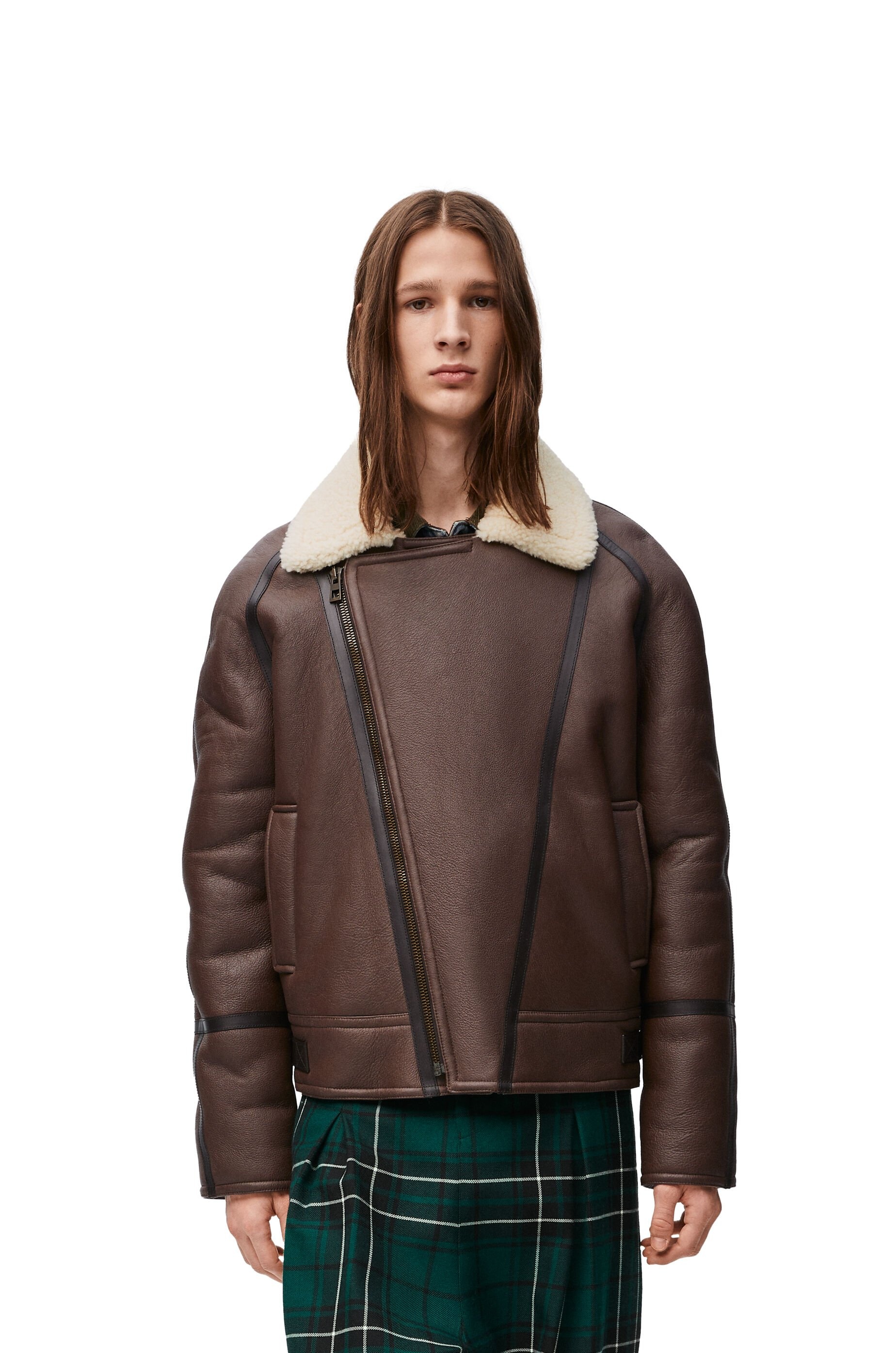 Aviator jacket in shearling - 3