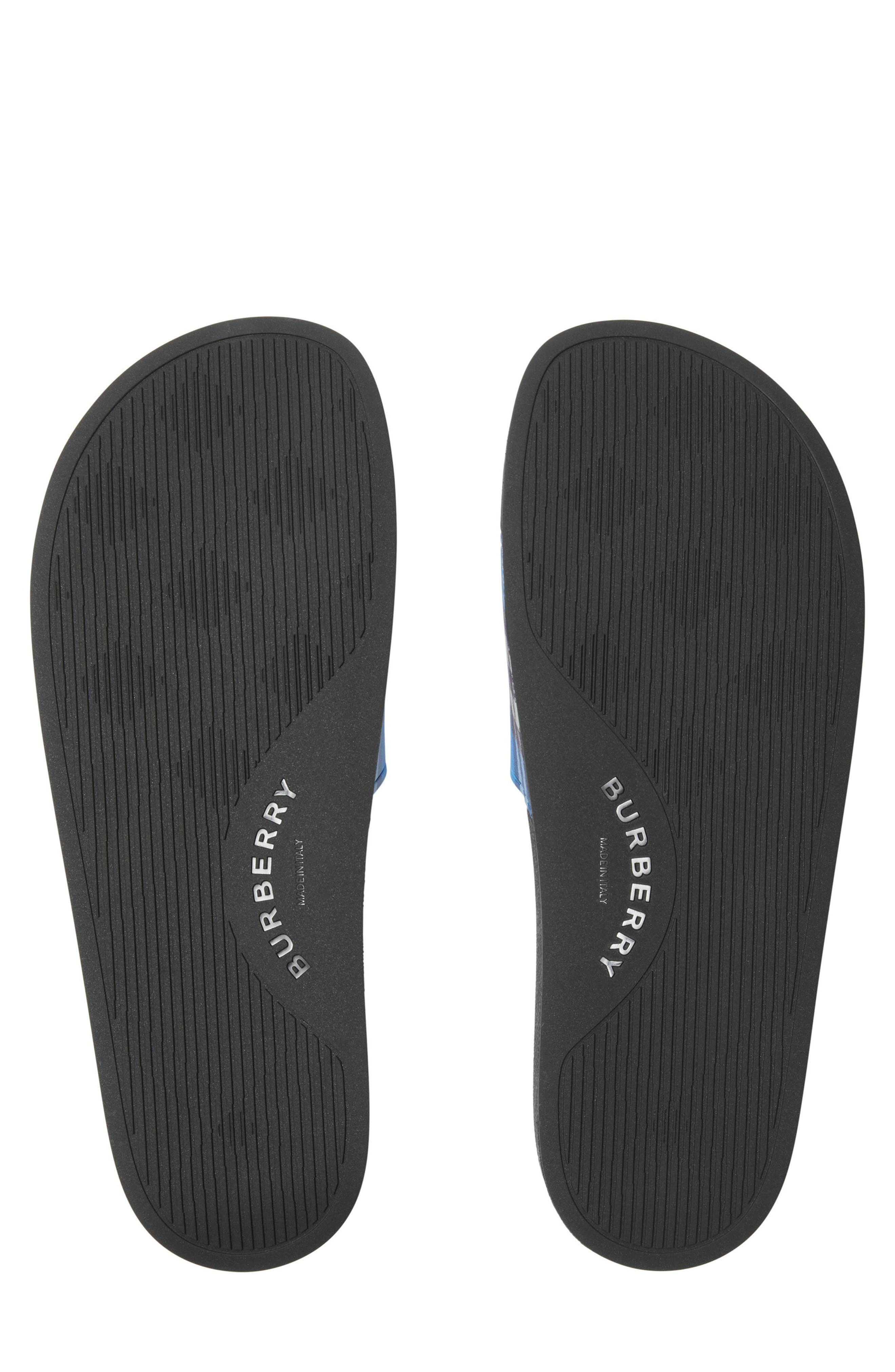 burberry Check Sport Slide in Hyacinth at Nordstrom - 5