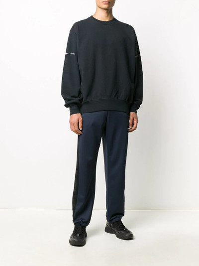 Acne Studios sleeve logo print sweatshirt outlook