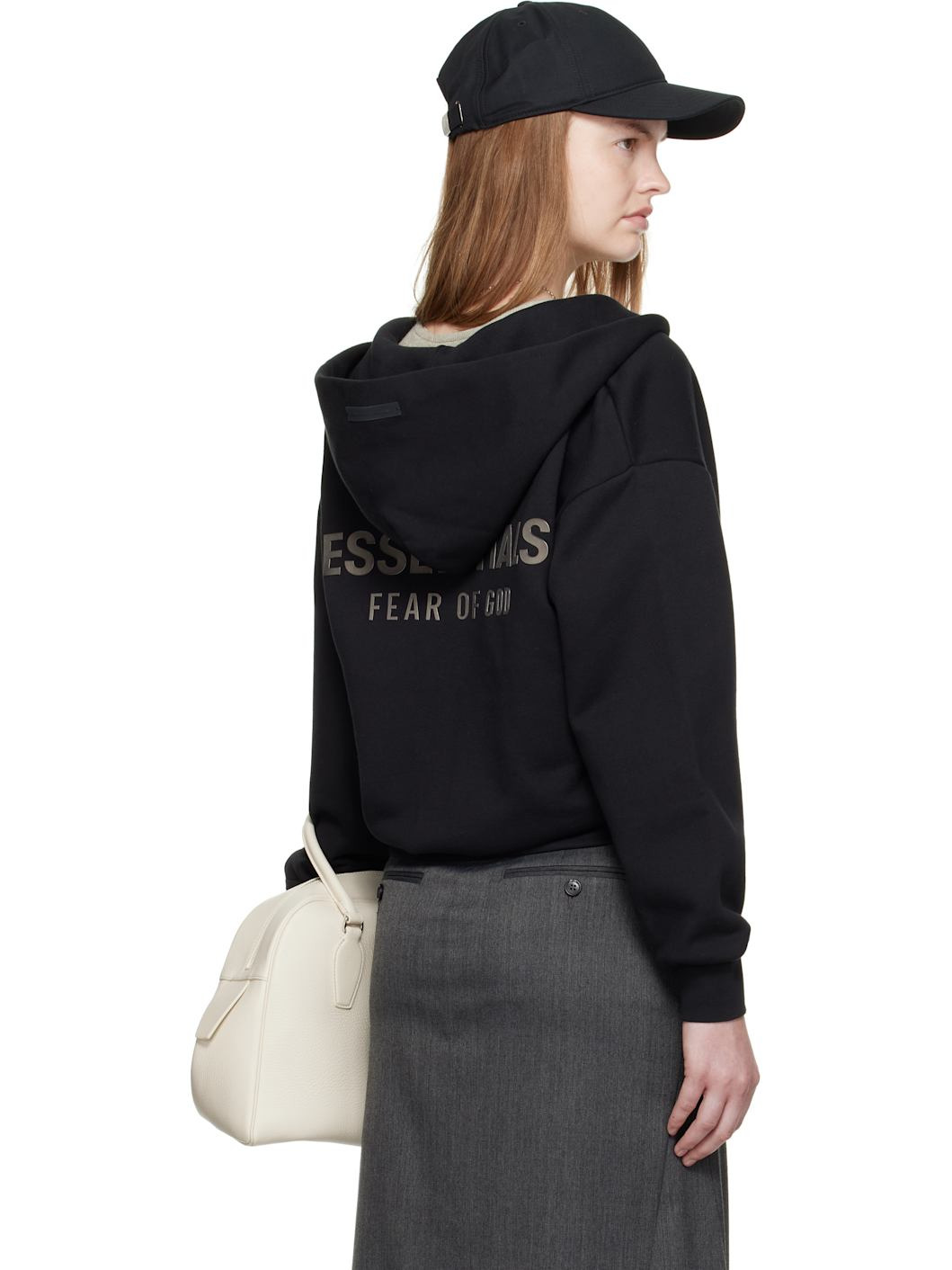 Black Classic Fit Zip-Up Hoodie - 3