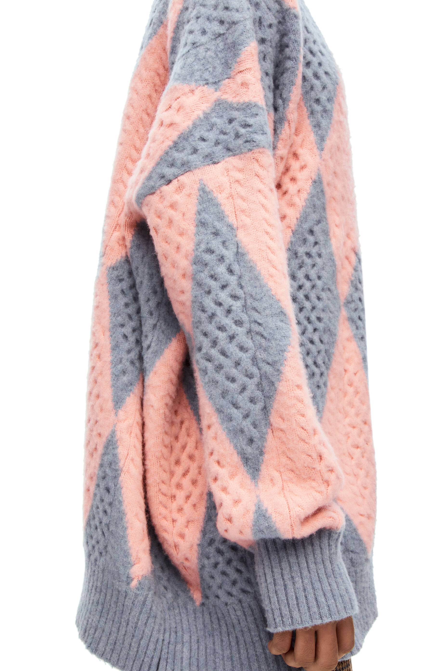 Diamonds cardigan in wool and cashmere blend - 5