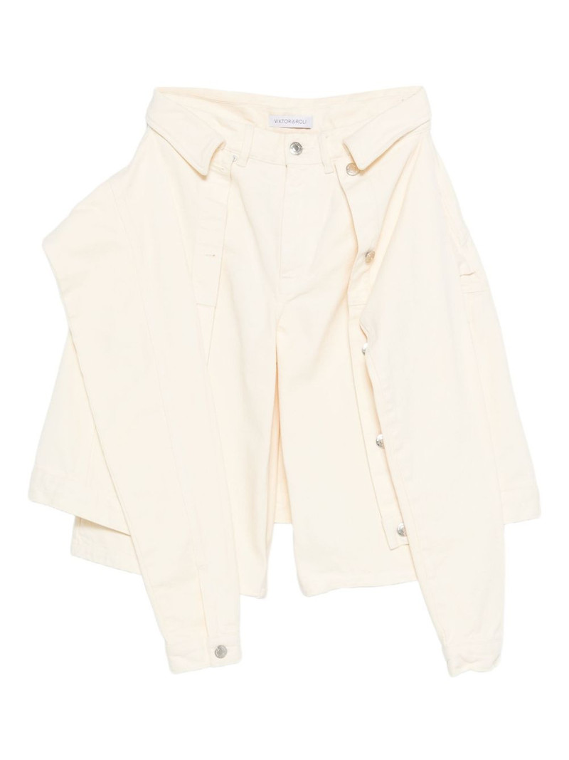 drape-detail shorts 1