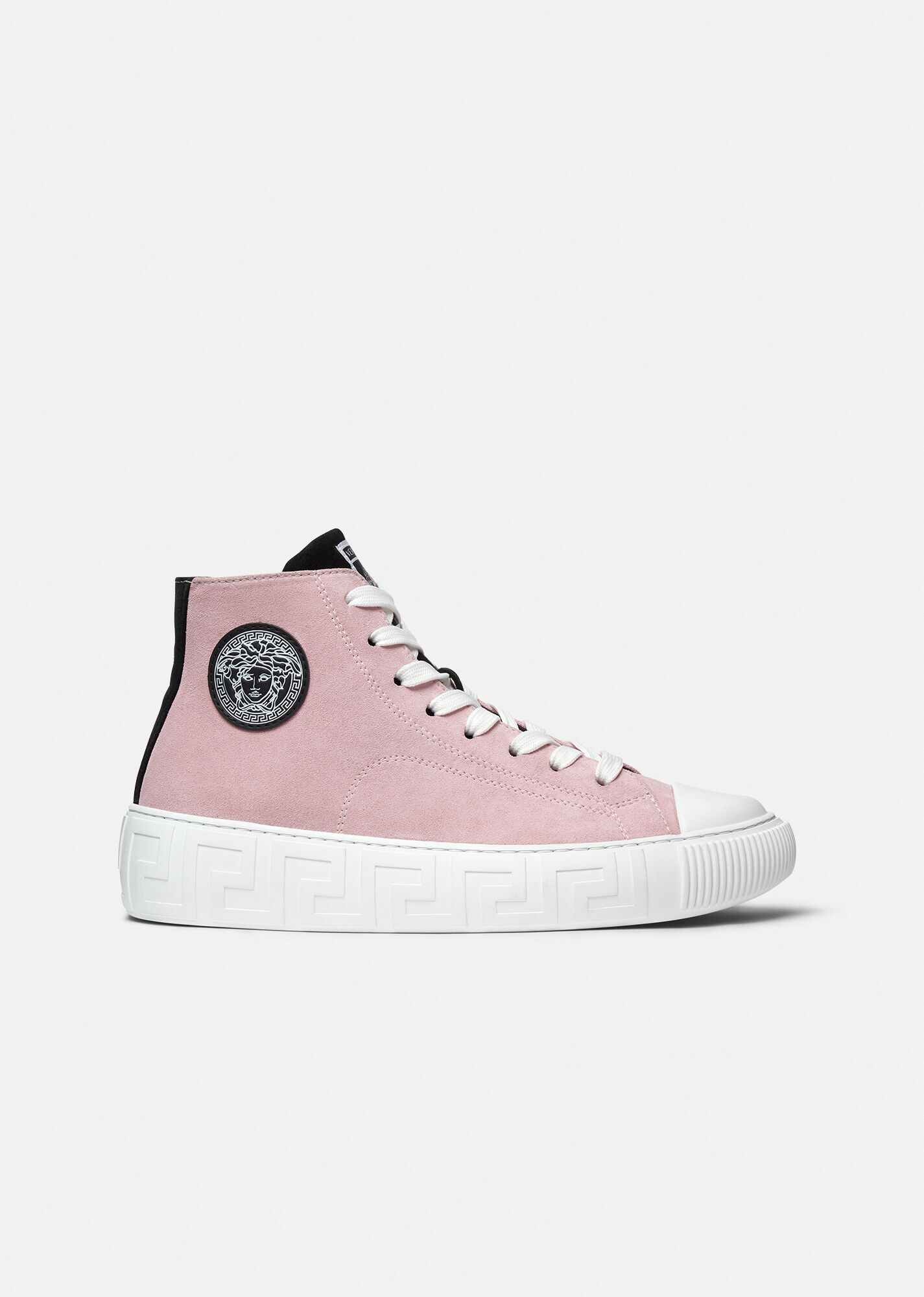 Greca Suede High-Top Sneakers - 1