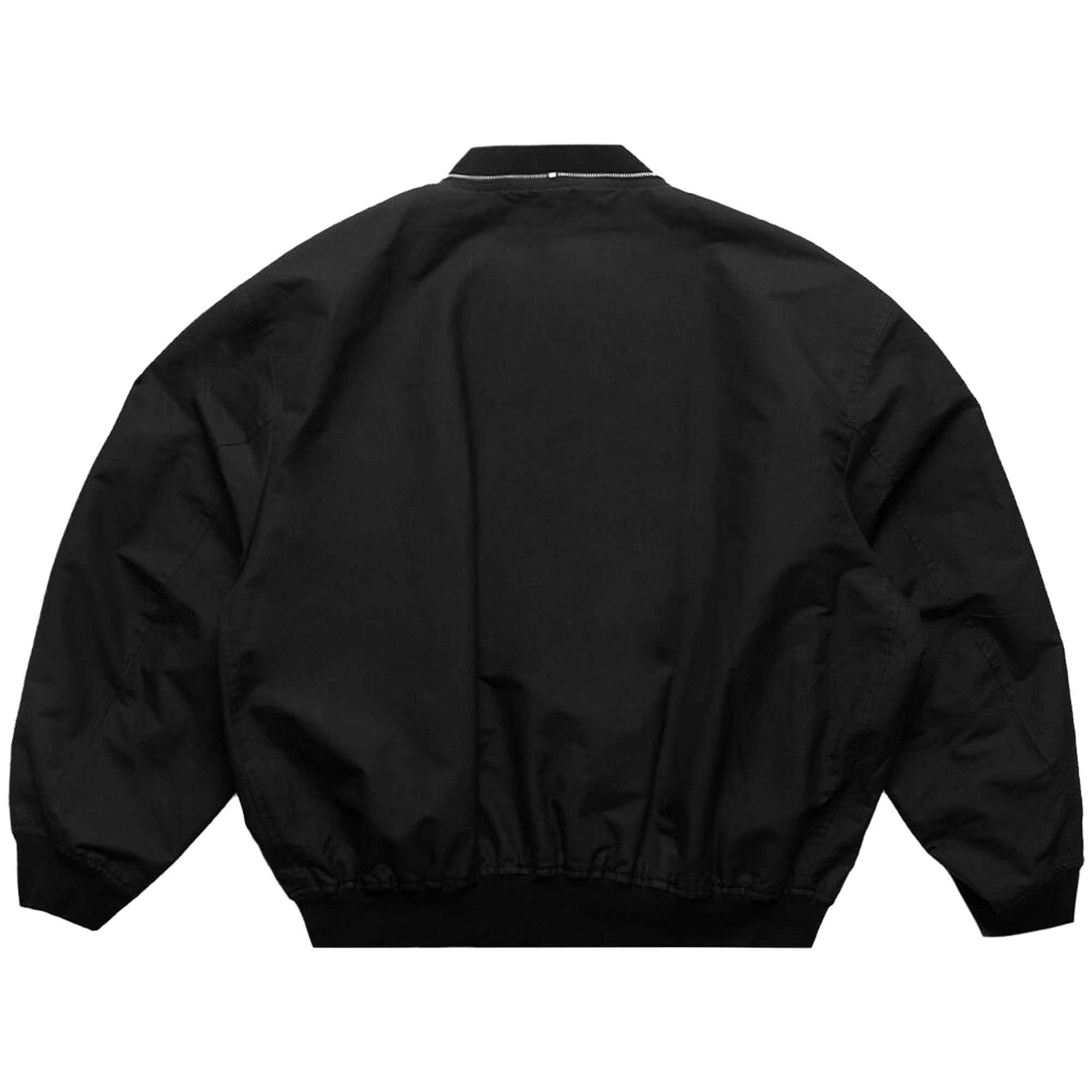 Jil Sander Zipped Bomber Jacket 'Black' - 2