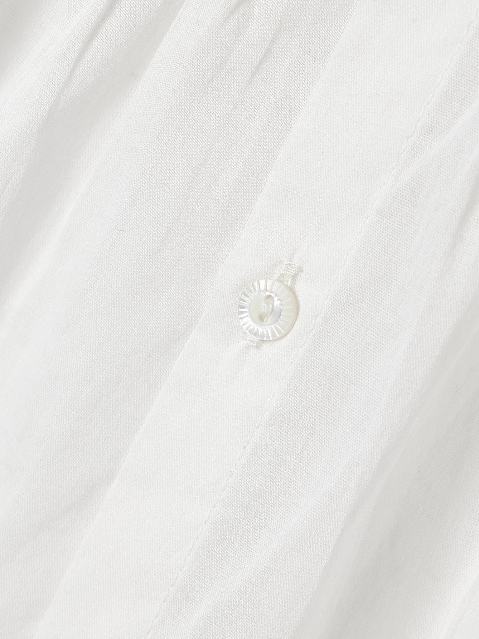 Lilibet lace-trimmed pintucked organic cotton-voile top Off-white - 5